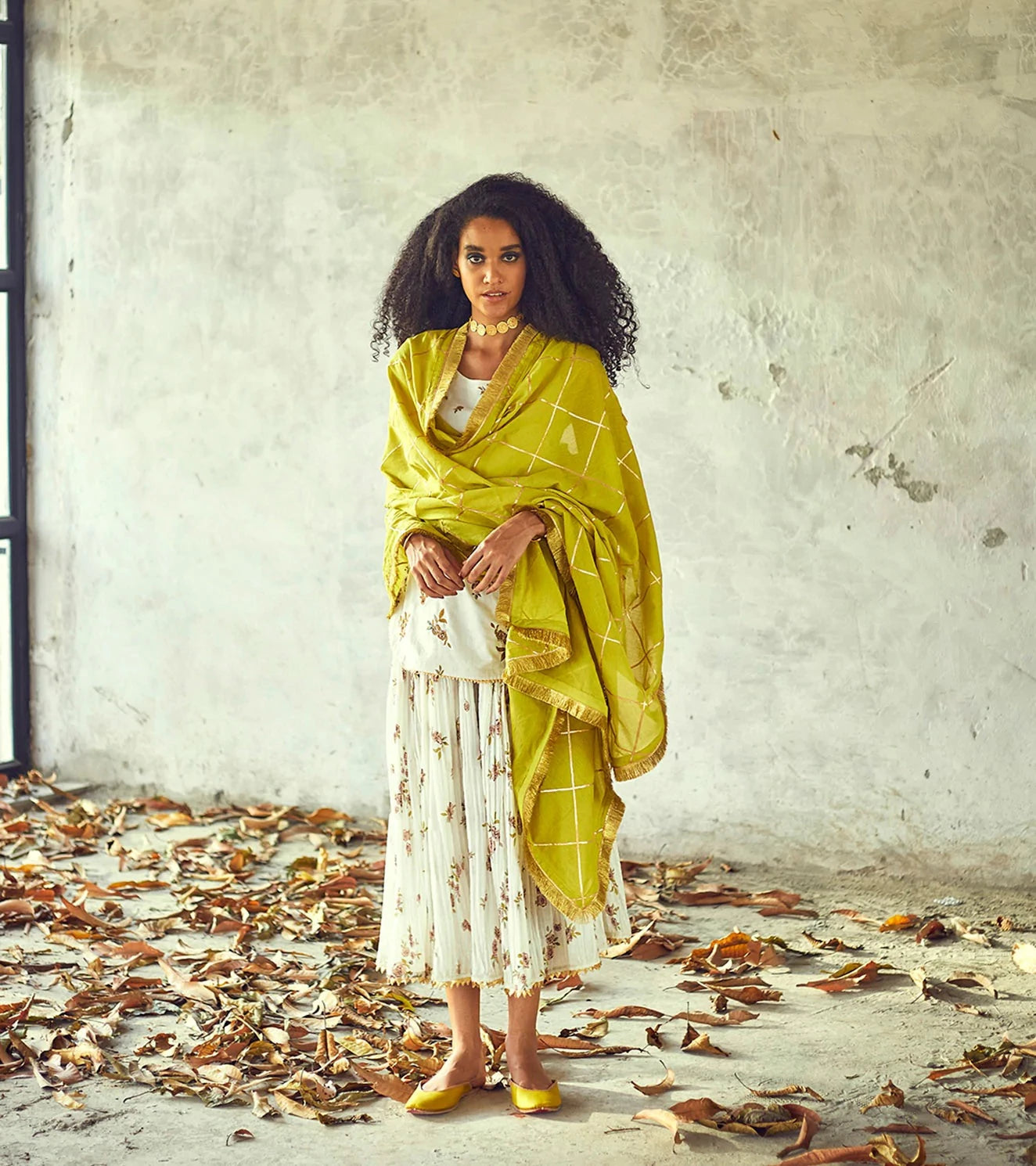 Nargis Ghagra Set Of 3 at Kamakhyaa by Khara Kapas. This item is Casual Wear, Cotton, Lehenga Sets, Organic, Prints, Rang Festive 22, Regular Fit, Wedding Gifts, White, Womenswear