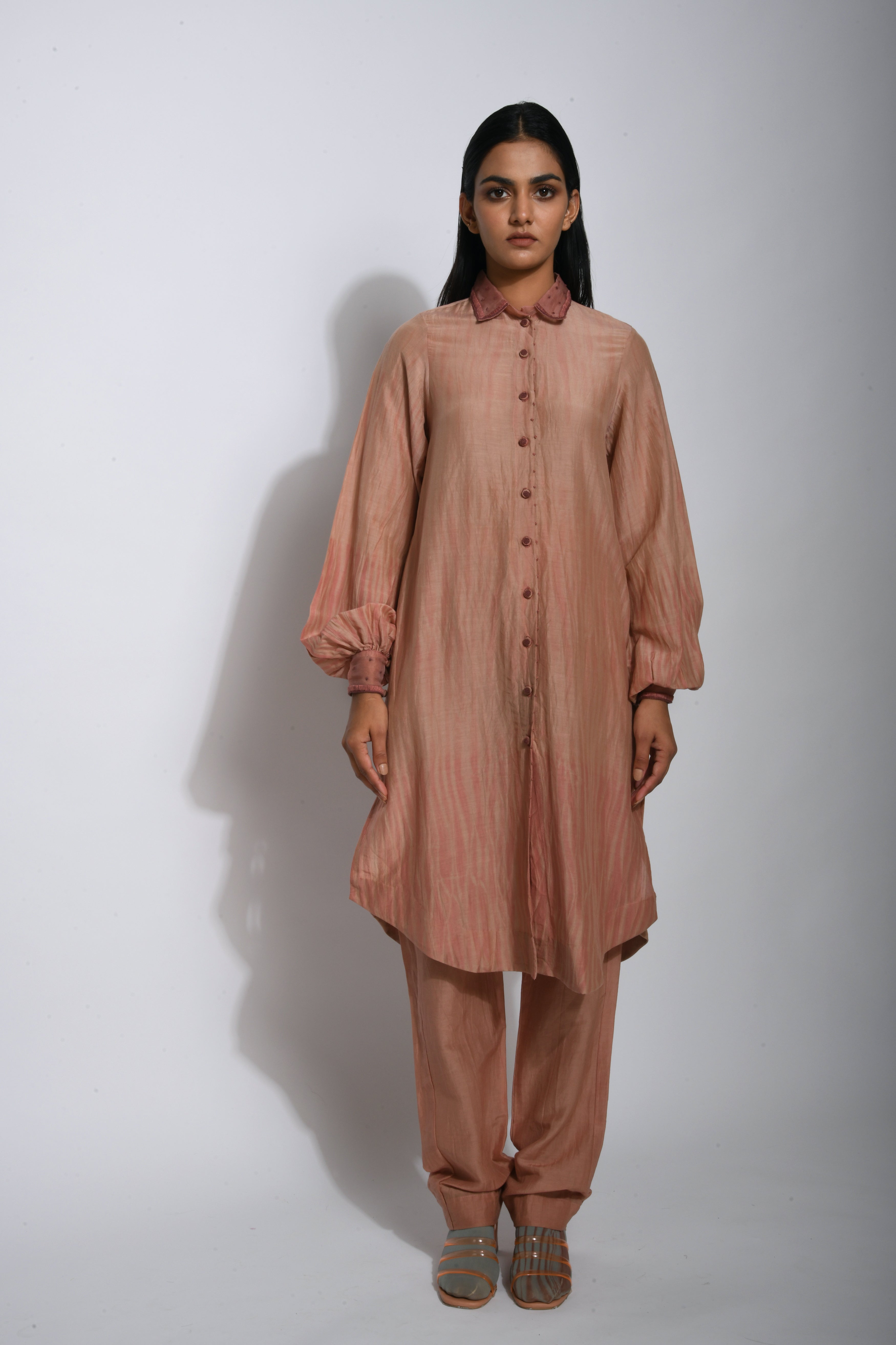 Brown Pants by The Loom Art with Best Selling, Between The Lines by The Loom Art, Brown, Cotton Silk, fall, July Sale, July Sale 2023, Natural, Pants, Party Wear, Regular Fit, Solids, Womenswear at Kamakhyaa for sustainable fashion