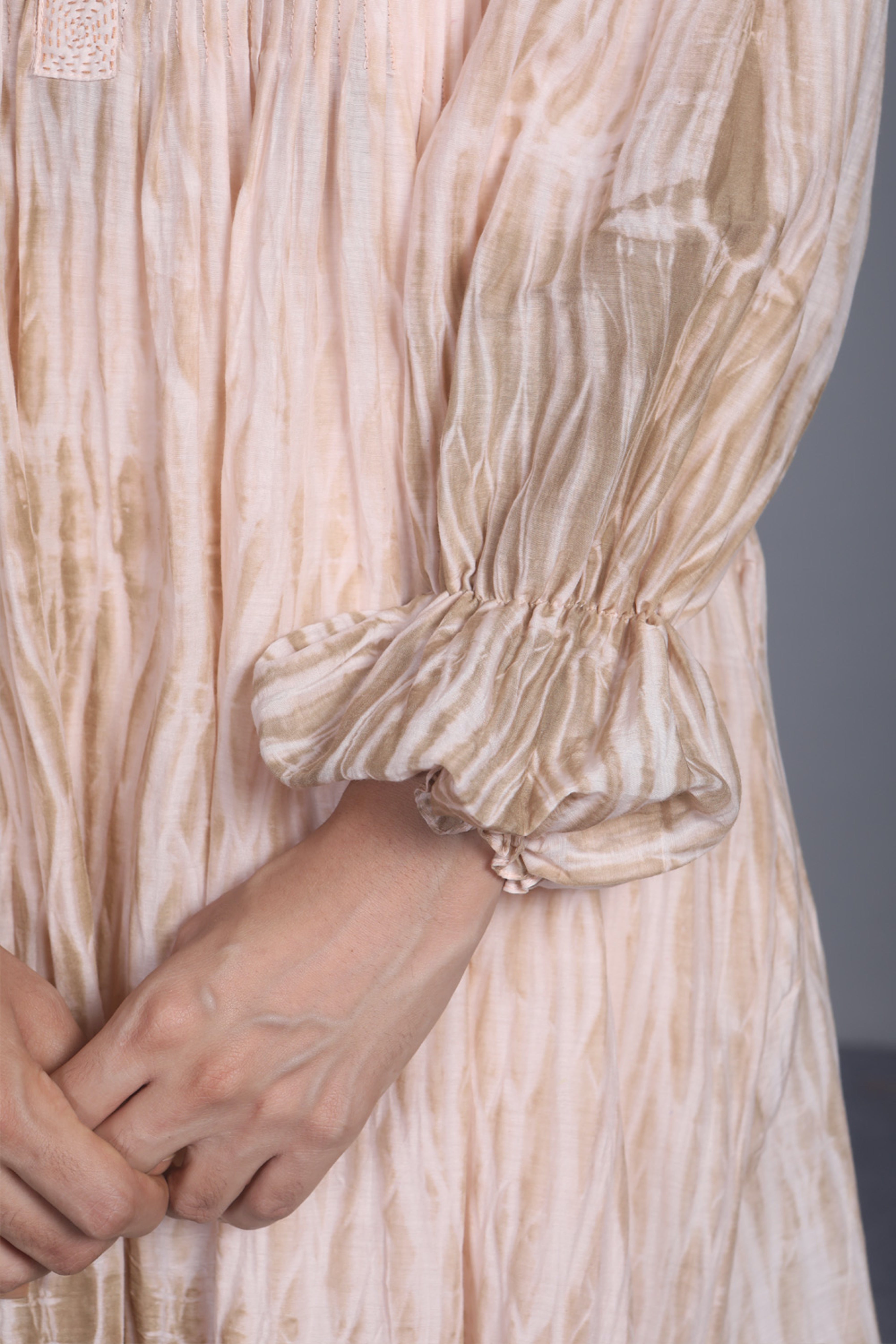 Brown Textured Shirt by The Loom Art with Best Selling, Between The Lines by The Loom Art, Brown, Handwoven cotton silk, July Sale, July Sale 2023, Natural, Party Wear, Regular Fit, Solids, Tops, Tunic Tops, Womenswear at Kamakhyaa for sustainable fashion