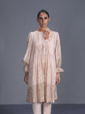 Brown Textured Shirt by The Loom Art with Best Selling, Between The Lines by The Loom Art, Brown, Handwoven cotton silk, July Sale, July Sale 2023, Natural, Party Wear, Regular Fit, Solids, Tops, Tunic Tops, Womenswear at Kamakhyaa for sustainable fashion