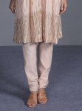 Vanilla Tan Pants by The Loom Art with Beige, Between The Lines by The Loom Art, Handwoven cotton silk, July Sale, July Sale 2023, Natural, Ombre & Dyes, Pants, Party Wear, Solids, Womenswear at Kamakhyaa for sustainable fashion
