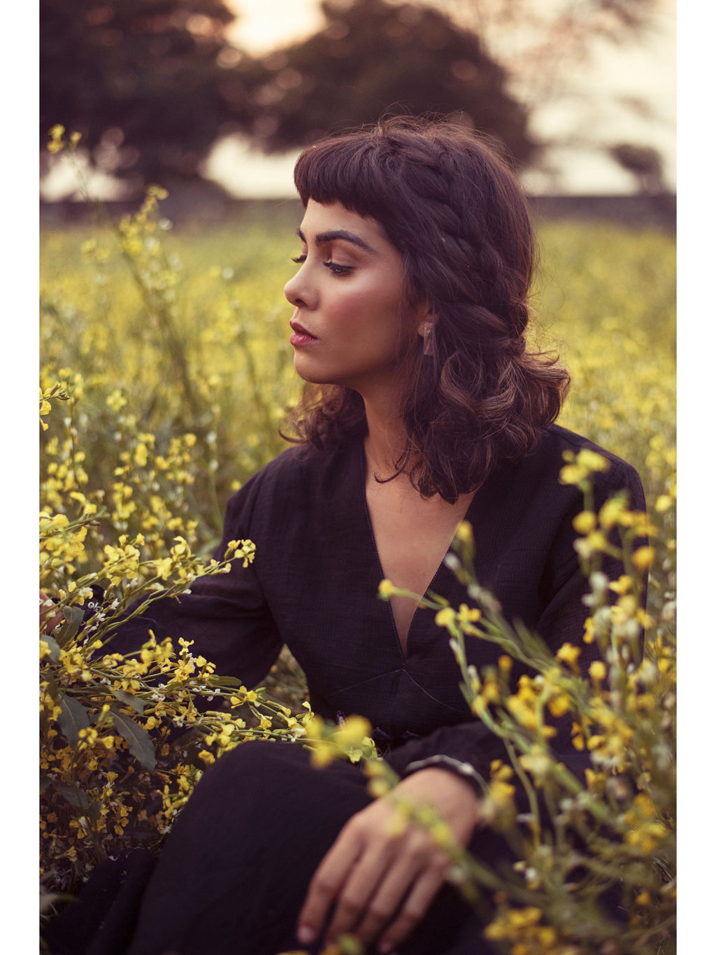 Black Embroidered Midi Dress by The Loom Art with Black, Handwoven Cotton, July Sale, July Sale 2023, Midi Dresses, Natural, Party Wear, Permanent Vacation by The Loom Art, Prints, Regular Fit, Solids, Womenswear at Kamakhyaa for sustainable fashion