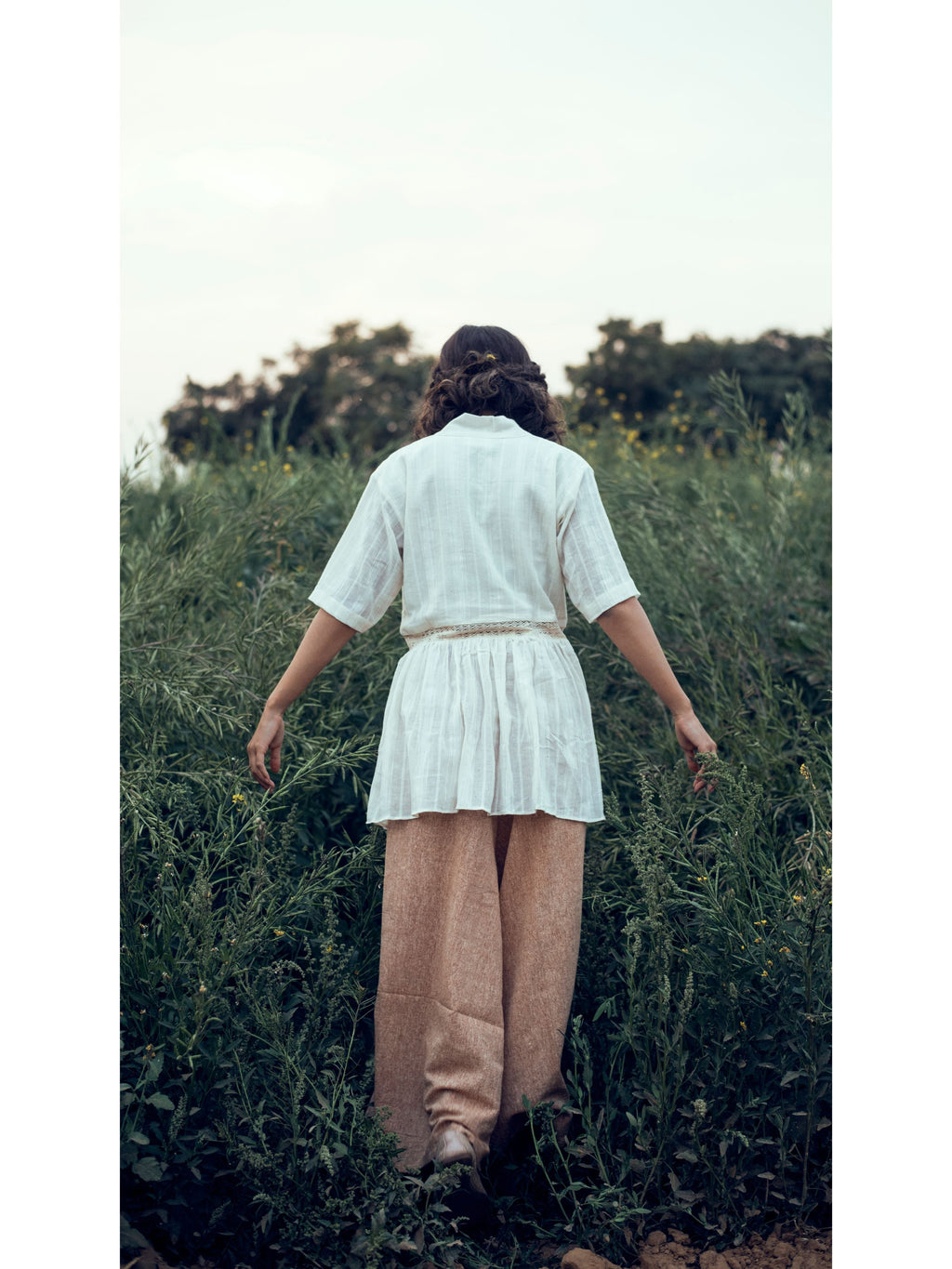 Brown Culottes by The Loom Art with Brown, Culottes, fall, July Sale, July Sale 2023, Natural, Organic, Party Wear, Permanent Vacation by The Loom Art, Regular Fit, Solids, Womenswear at Kamakhyaa for sustainable fashion