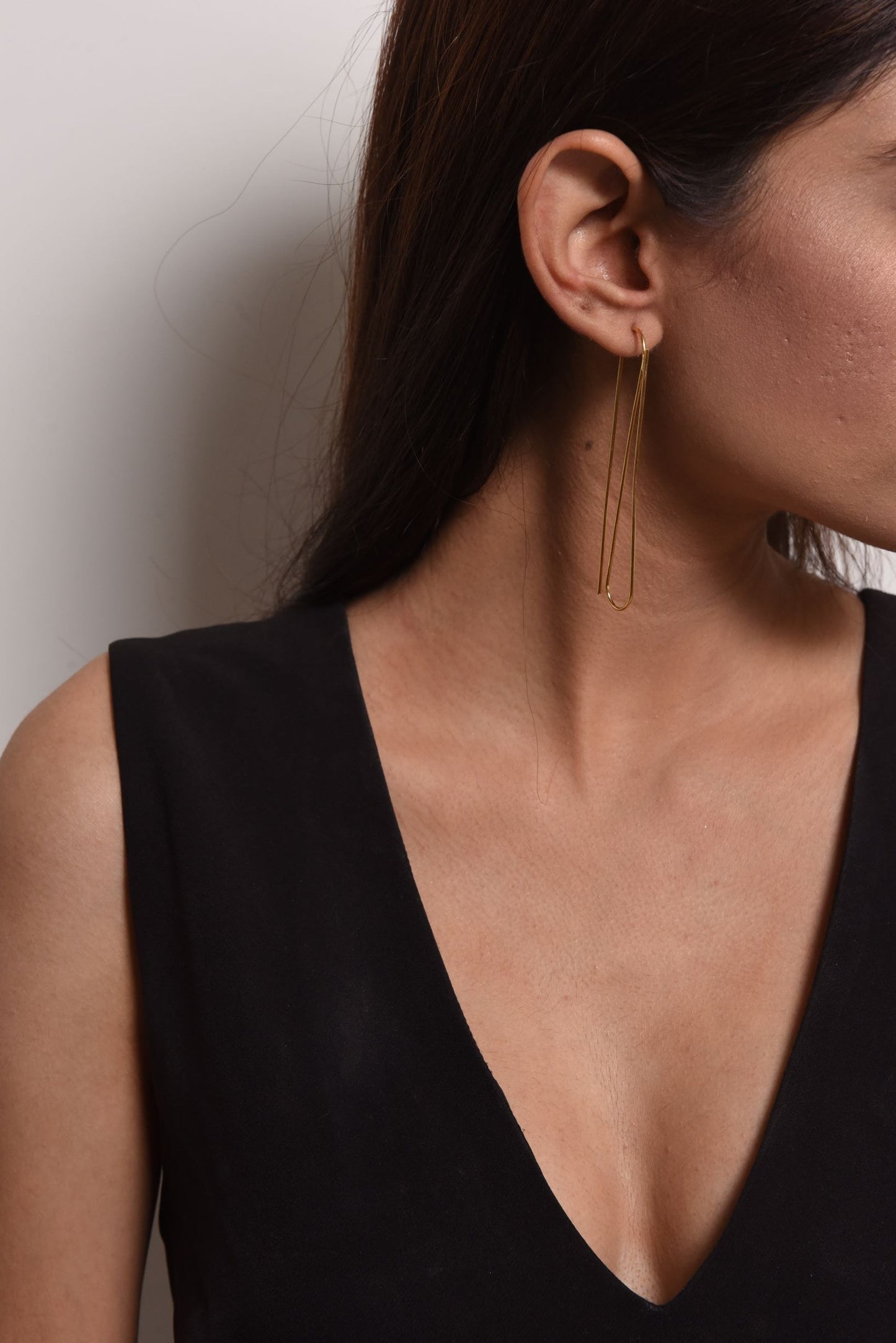 Silver Brass Earrings-Clip Clap by De'anma with Brass, Danglers, Fashion Jewellery, Free Size, jewelry, Less than $50, Natural, Not Priced, Products less than $25, Short Earrings, Silver, Solids, White at Kamakhyaa for sustainable fashion