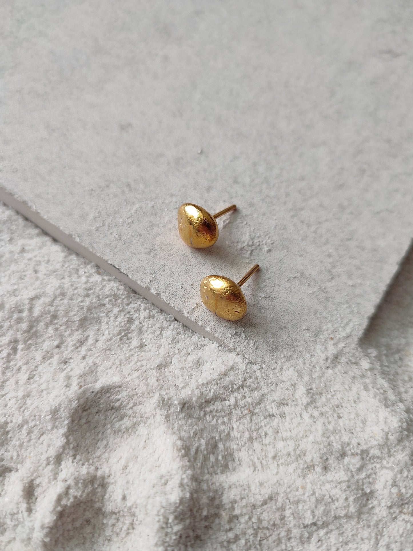 Sophie - Medium by De'anma with Brass, Fashion Jewellery, Free Size, jewelry, Natural, Office Wear Jewellery, Solids, Stud Earrings at Kamakhyaa for sustainable fashion