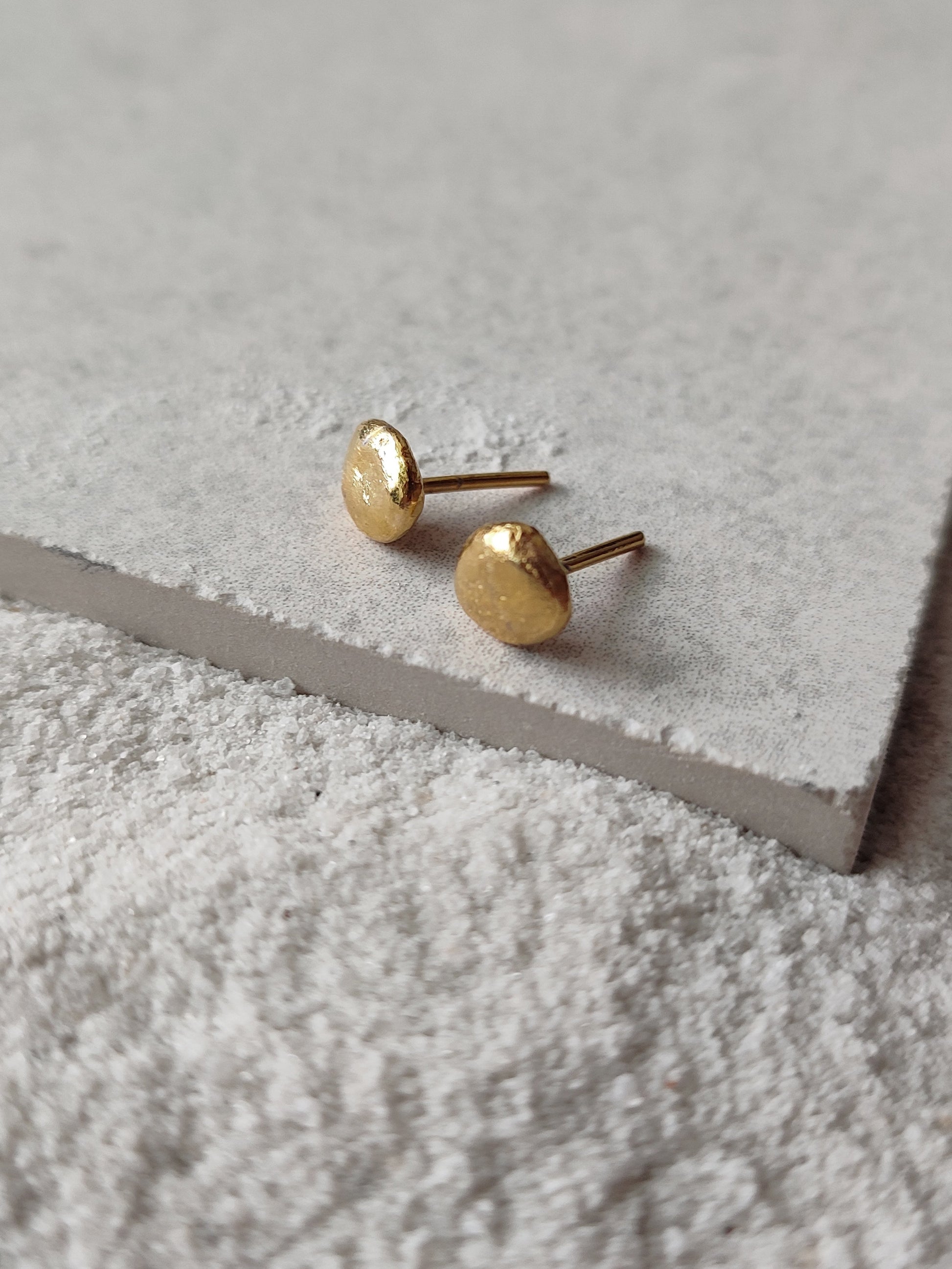 Sophie - Small by De'anma with Brass, Fashion Jewellery, Free Size, jewelry, Natural, Office Wear Jewellery, Solids, Stud Earrings at Kamakhyaa for sustainable fashion