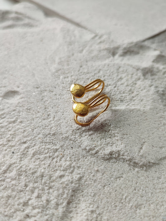 Cera - Small by De'anma with Brass, Fashion Jewellery, Free Size, jewelry, Natural, Office Wear Jewellery, Solids, Stud Earrings at Kamakhyaa for sustainable fashion