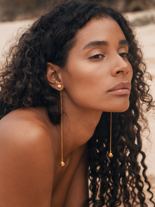 Noi by De'anma with Brass, Danglers, Fashion Jewellery, Free Size, jewelry, Natural, Solids, Stud Earrings at Kamakhyaa for sustainable fashion