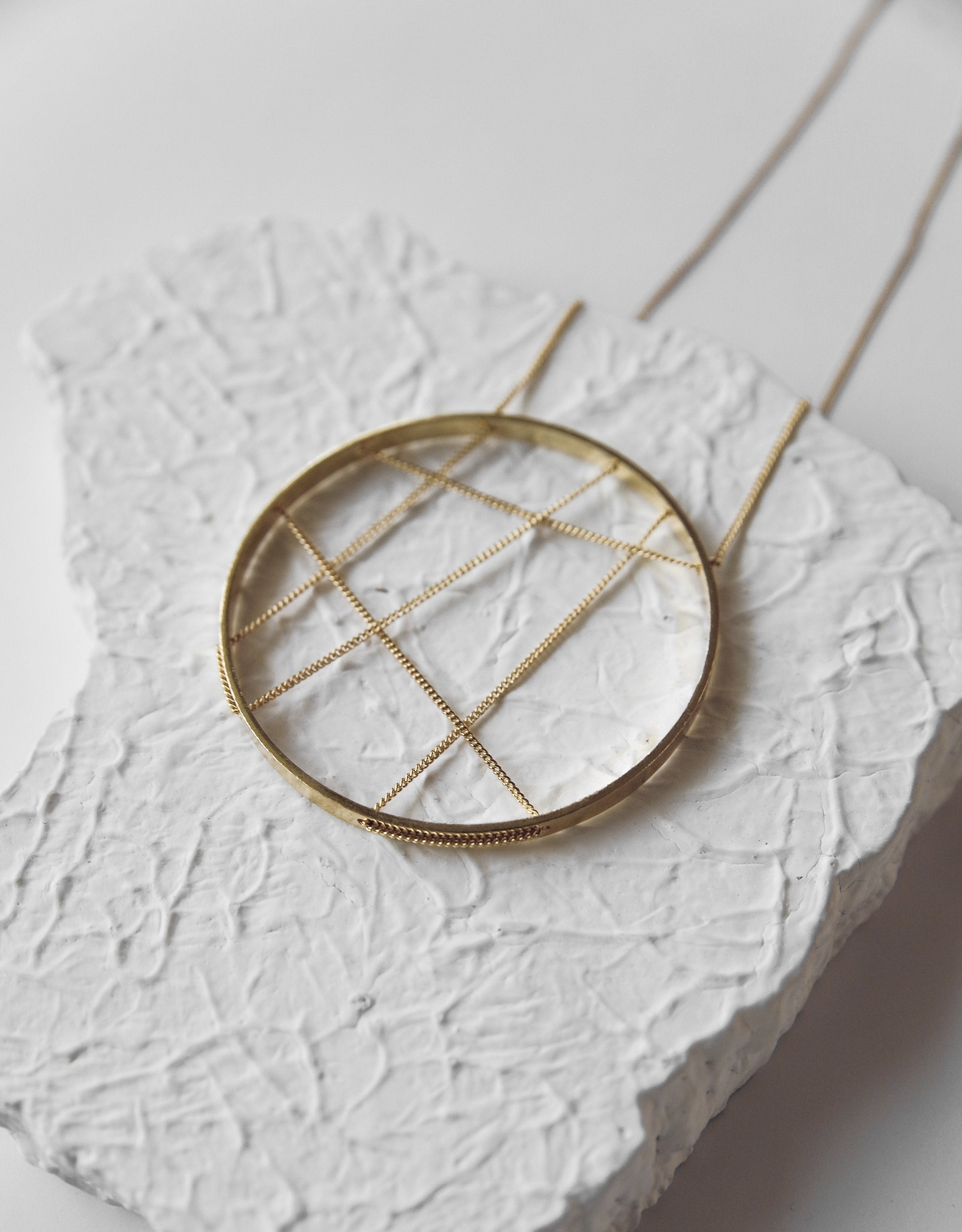 Gold Brass Necklaces- Confused Compass by De'anma with Fashion Jewellery, Free Size, Gold, Gold Plated, Gold Plated Brass, jewelry, Natural, Necklaces, Not Priced, Solids at Kamakhyaa for sustainable fashion