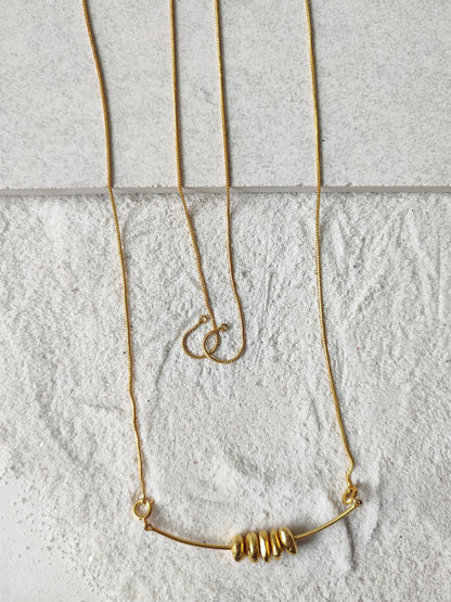 Roma Small Chain + Large Chain by De'anma with Brass, Fashion Jewellery, Free Size, jewelry, Natural, Solids at Kamakhyaa for sustainable fashion