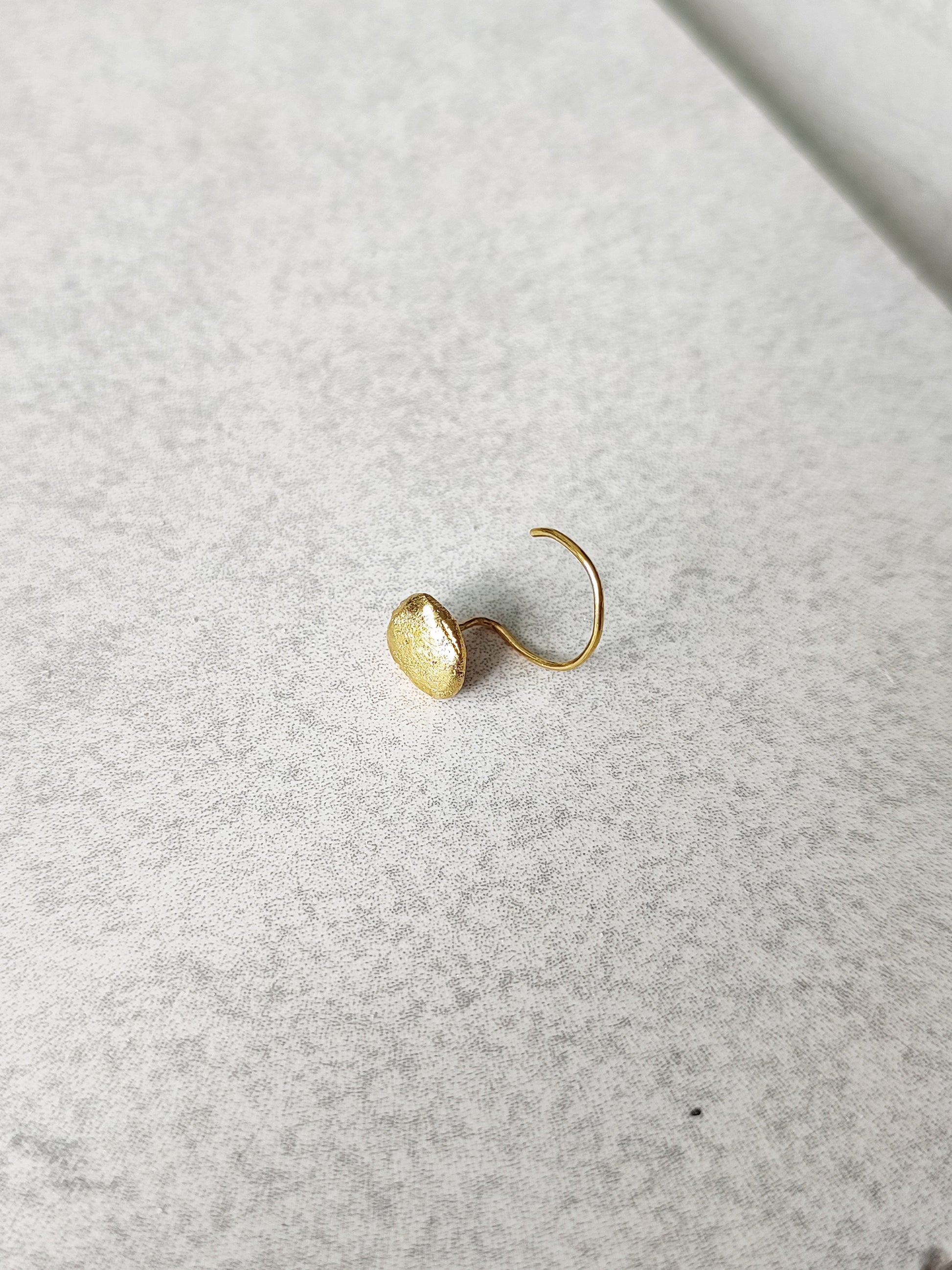Kal Nose Pin by De'anma with Brass, Face Accessories, Fashion Jewellery, For Mother, Free Size, Natural, Solids at Kamakhyaa for sustainable fashion