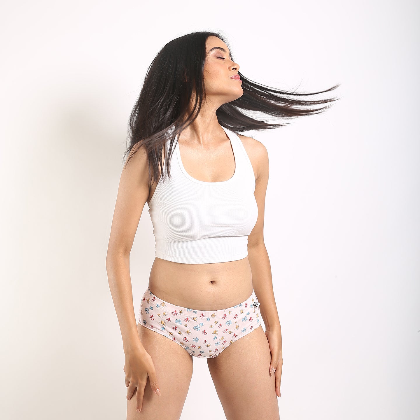 Pink Organic Cotton Hipster by Wear Equal with Briefs, Casual Wear, lingerie, Organic, Organic Cotton, panties, Pink, Prints, Regular Fit, Womenswear at Kamakhyaa for sustainable fashion