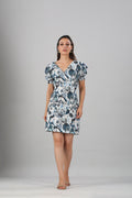 Multicolor Mini Dress by MOH-The Eternal Dhaga with Cotton, Mini Dresses, Moh-The eternal Dhaga, Multicolor, Natural, Prints, Resort Wear, Slim Fit, Womenswear at Kamakhyaa for sustainable fashion