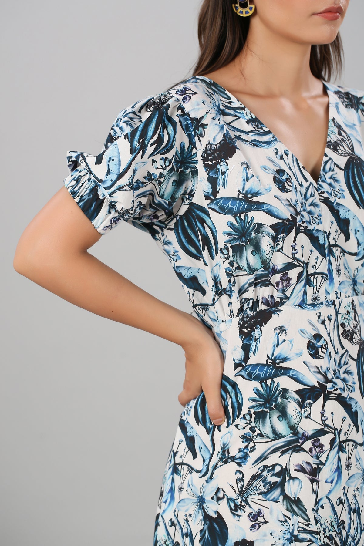 Multicolor Mini Dress by MOH-The Eternal Dhaga with Cotton, Mini Dresses, Moh-The eternal Dhaga, Multicolor, Natural, Prints, Resort Wear, Slim Fit, Womenswear at Kamakhyaa for sustainable fashion