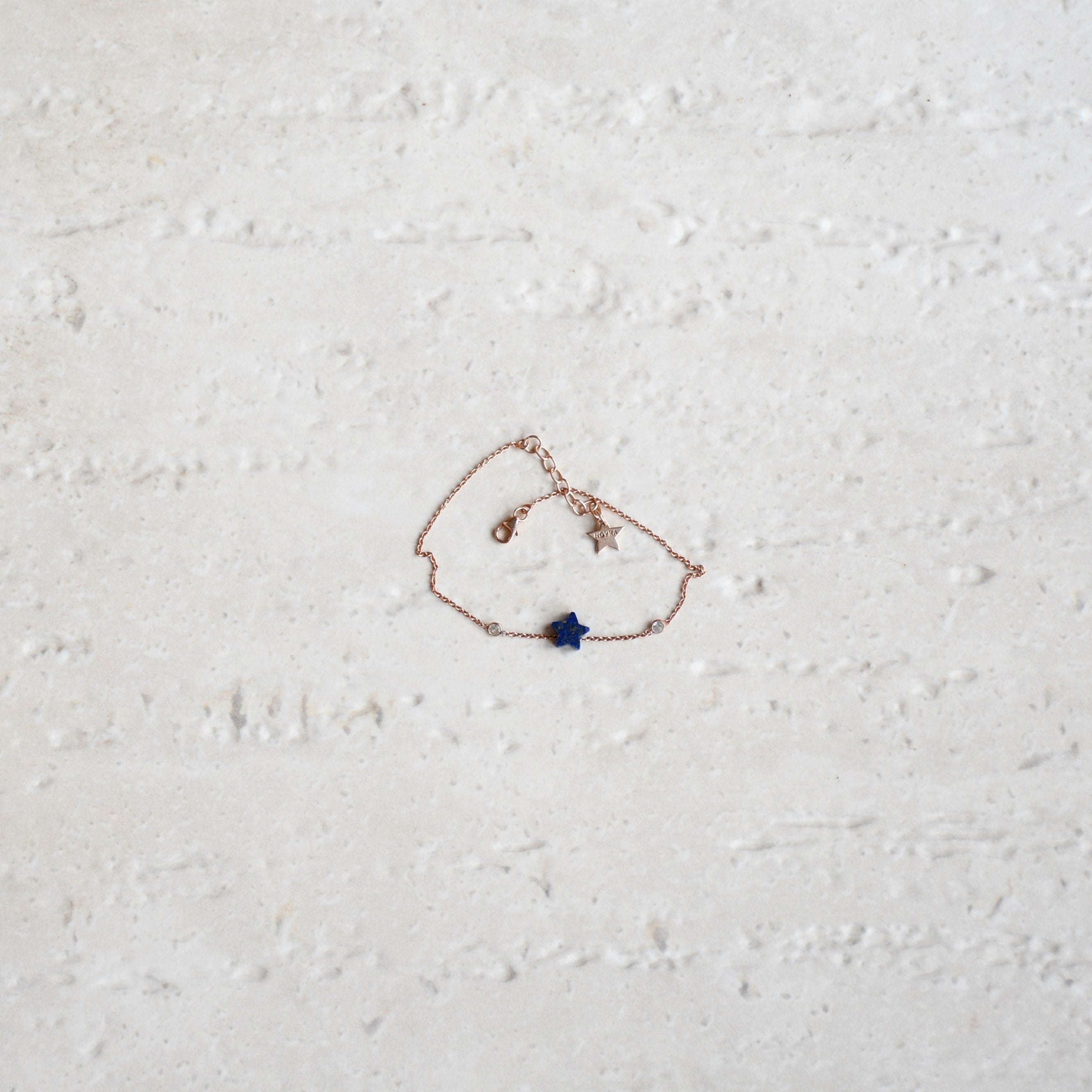 Athena Star Bracelet by Noyra with Add Ons, Blue, Bracelets, Fashion Jewellery, jewelry, Micron, Natural, Silver, Textured at Kamakhyaa for sustainable fashion