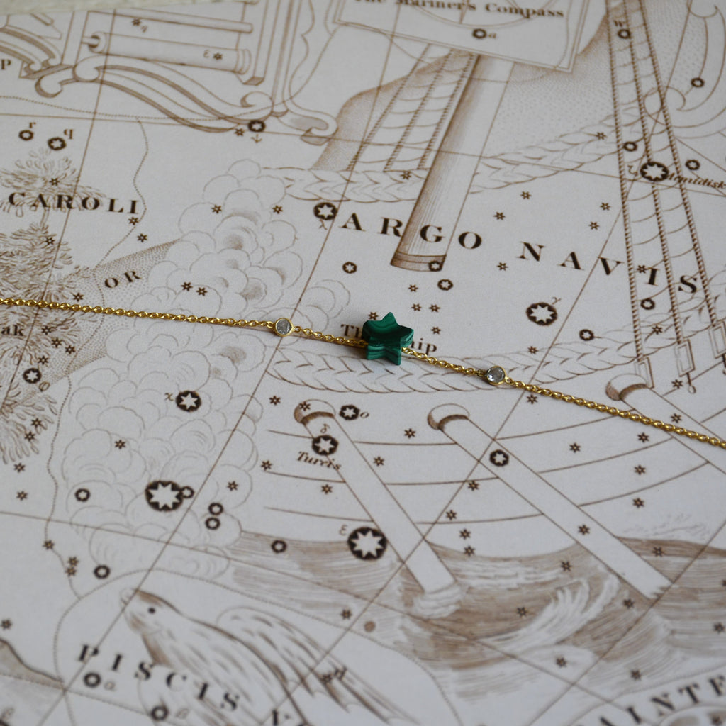 Juno Star Bracelet by Noyra with Add Ons, Bracelets, Fashion Jewellery, Green, jewelry, Micron, Natural, Silver, Textured at Kamakhyaa for sustainable fashion