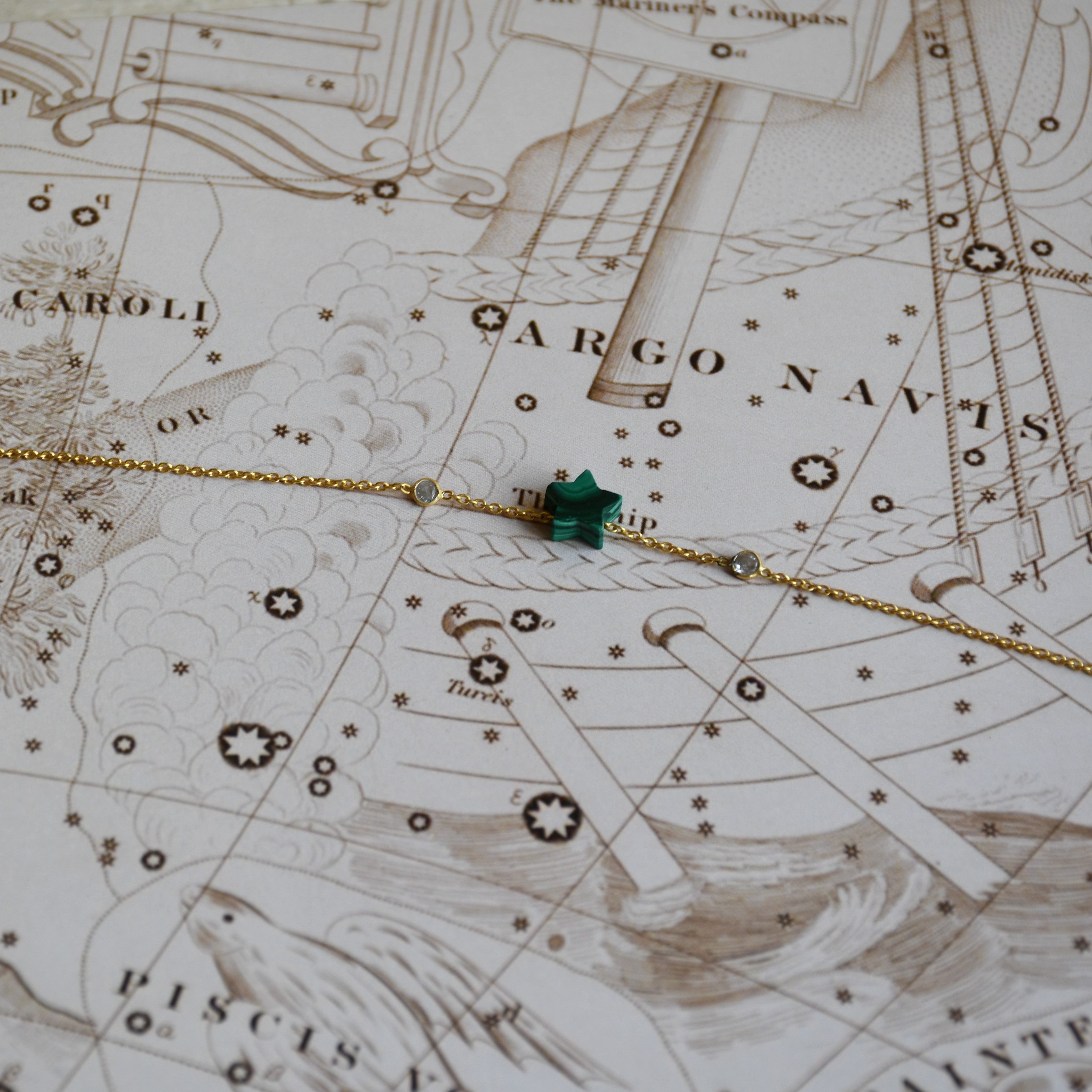 Juno Star Bracelet by Noyra with Add Ons, Bracelets, Fashion Jewellery, Green, jewelry, Micron, Natural, Silver, Textured at Kamakhyaa for sustainable fashion