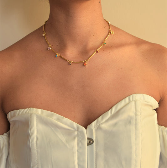 Circus Choker by Noyra with Alloy, Fashion Jewellery, jewelry, Micron, Multicolor, Natural, Necklaces, Solids at Kamakhyaa for sustainable fashion