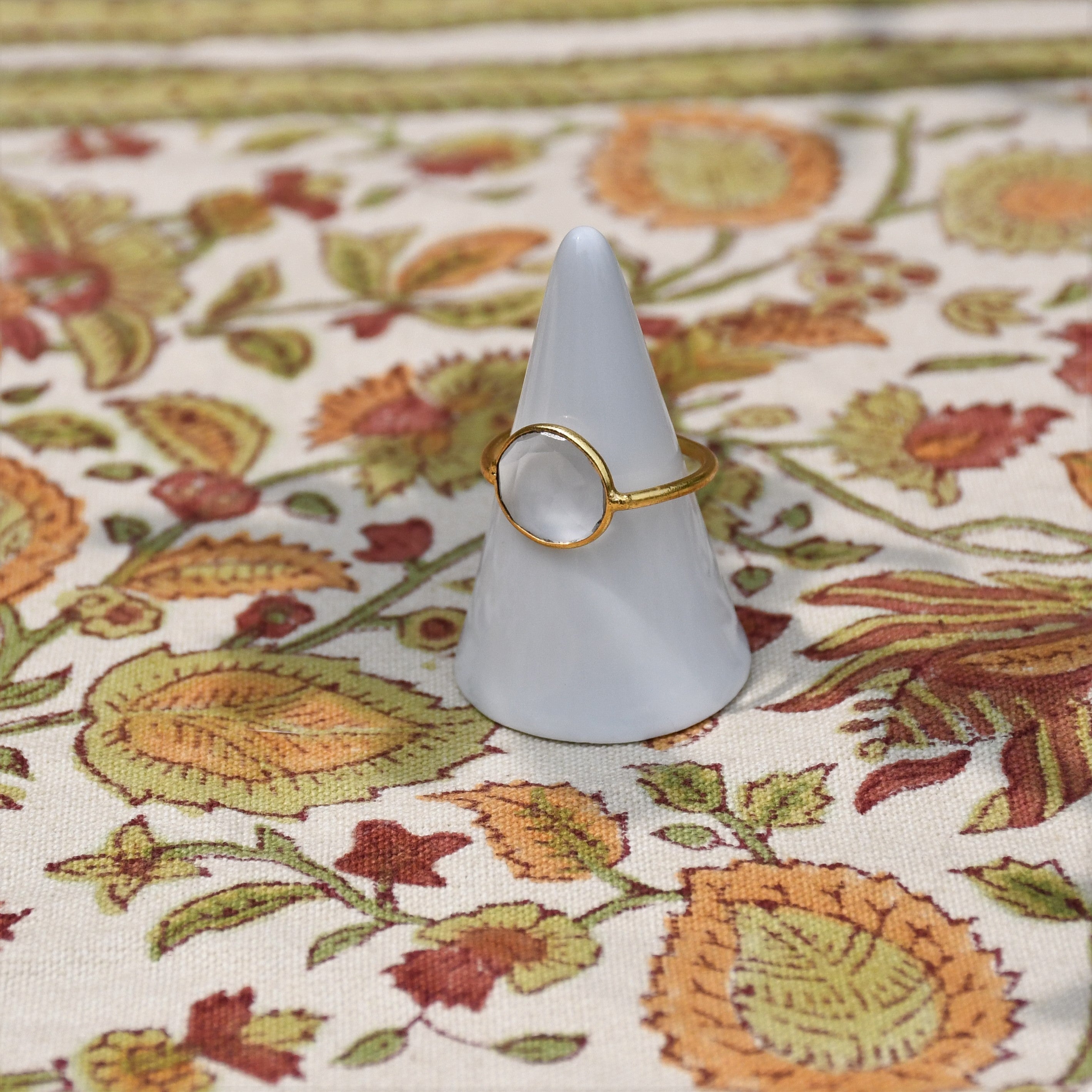 Arya Ring by Noyra with Brass Alloy, Fashion Jewellery, Free Size, Gold, jewelry, Micron, Natural, Rings, Solids at Kamakhyaa for sustainable fashion