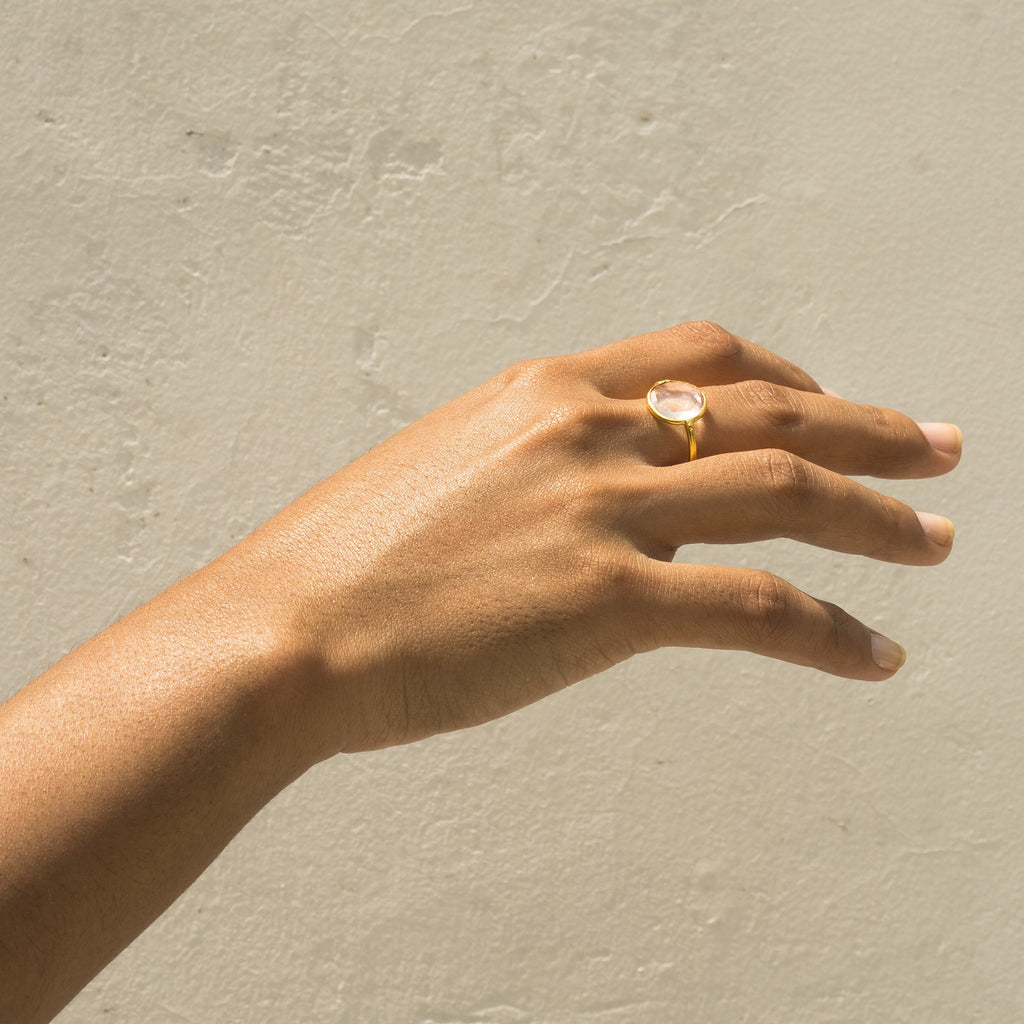 Arya Ring by Noyra with Brass Alloy, Fashion Jewellery, Free Size, Gold, jewelry, Micron, Natural, Rings, Solids at Kamakhyaa for sustainable fashion