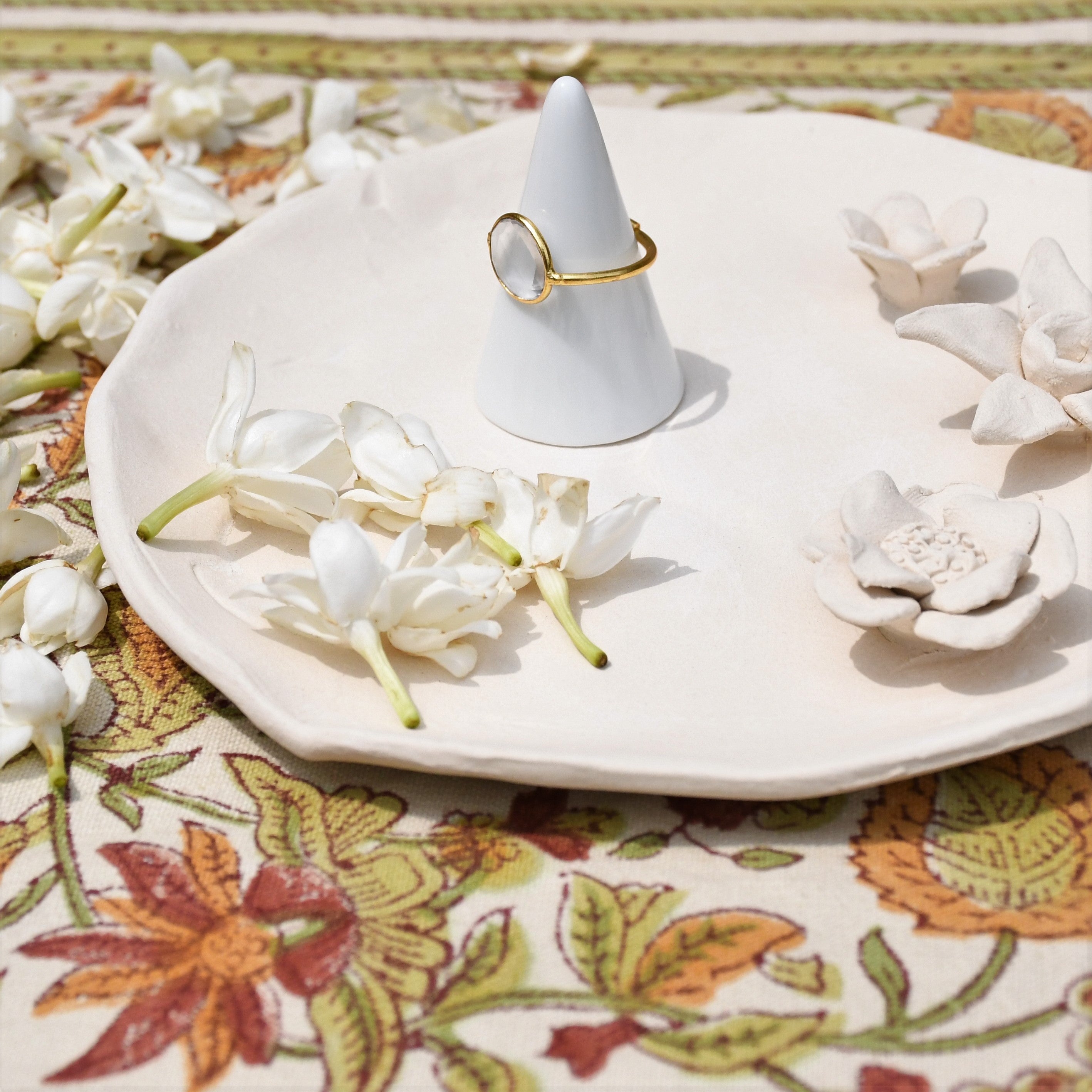 Arya Ring by Noyra with Brass Alloy, Fashion Jewellery, Free Size, Gold, jewelry, Micron, Natural, Rings, Solids at Kamakhyaa for sustainable fashion