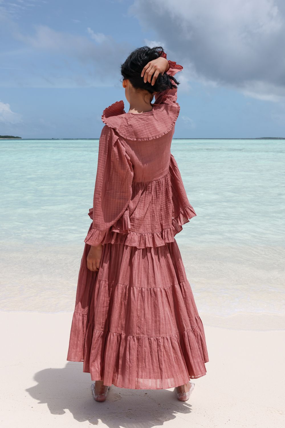 Recycled Cotton Pink Tunics Top by Raas with Azo Free Dyes, Casual Wear, Cotton, Layla, Pink, Recycled, Relaxed Fit, Solids, Tunics Tops, Womenswear at Kamakhyaa for sustainable fashion