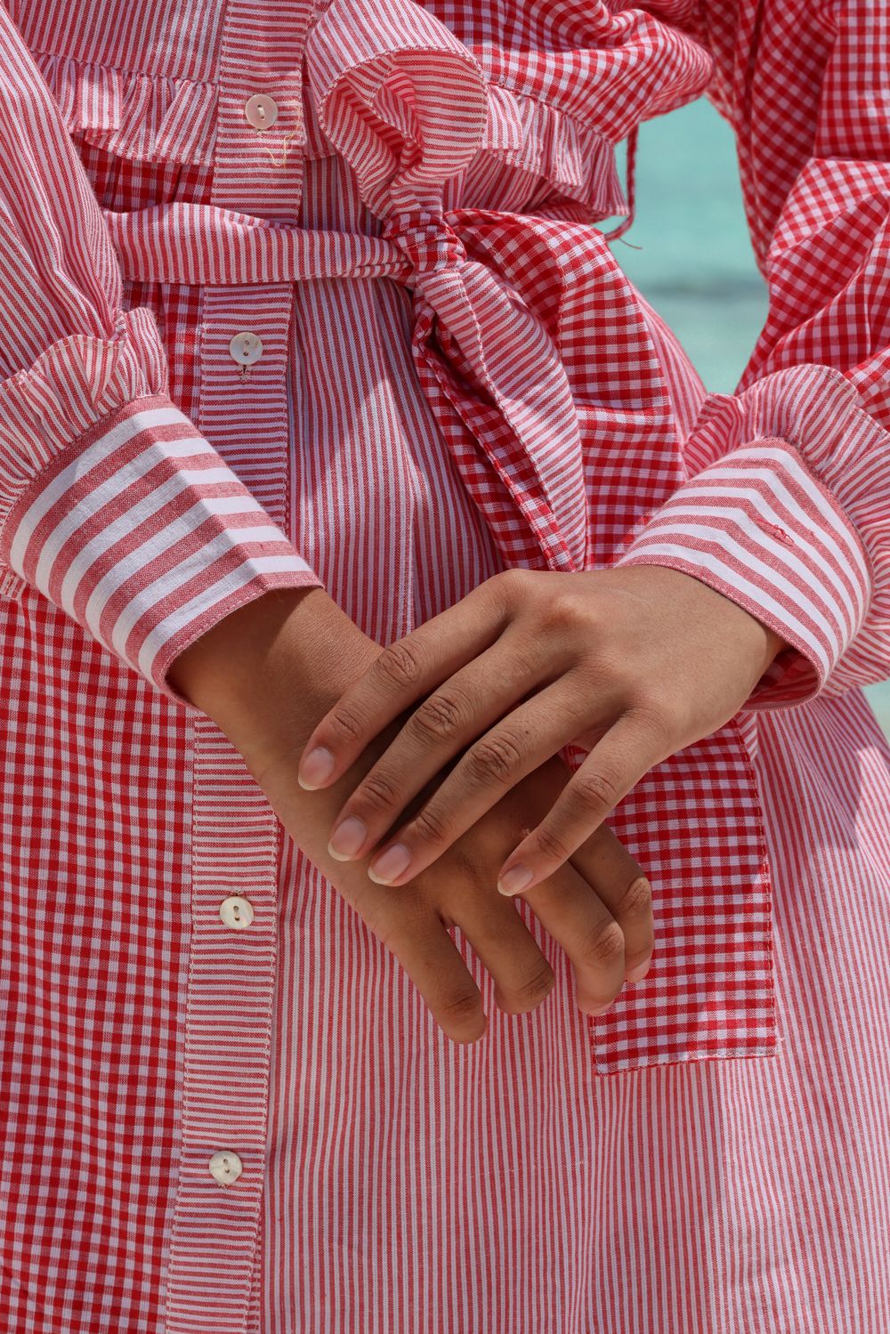 Recycled Cotton Pink Tiered Dress by Raas with Azo Free Dyes, Casual Wear, Cotton, Layla, Maxi Dresses, Pink, Recycled, Relaxed Fit, Solids, Tiered Dresses, Womenswear at Kamakhyaa for sustainable fashion