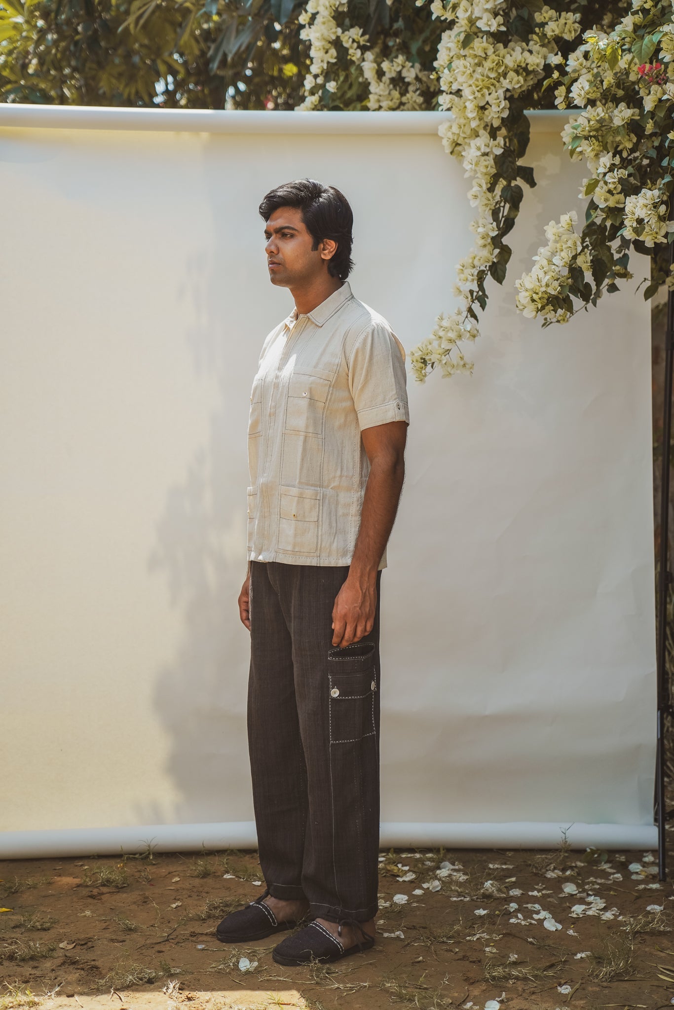 Utility Pants by Lafaani with 100% pure cotton, Black, Casual Wear, Menswear, Natural with azo free dyes, Pants, Regular Fit, Solids, Sonder, Sonder by Lafaani at Kamakhyaa for sustainable fashion