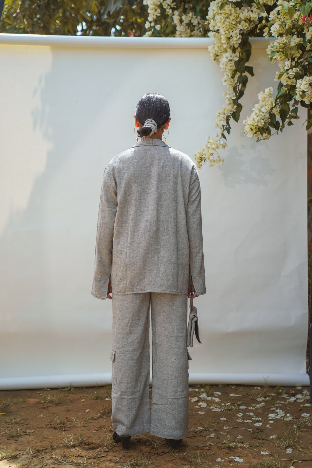 Unisex Rounded Hem Jacket by Lafaani with 100% pure cotton, Casual Wear, Grey, Jackets, Menswear, Natural with azo free dyes, Organic, Regular Fit, Solids, Sonder, Sonder by Lafaani, Unisex at Kamakhyaa for sustainable fashion