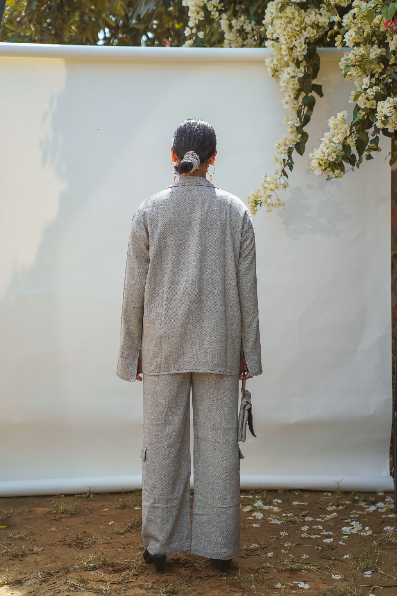 Unisex Rounded Hem Jacket by Lafaani with 100% pure cotton, Casual Wear, Grey, Jackets, Menswear, Natural with azo free dyes, Organic, Regular Fit, Solids, Sonder, Sonder by Lafaani, Unisex at Kamakhyaa for sustainable fashion