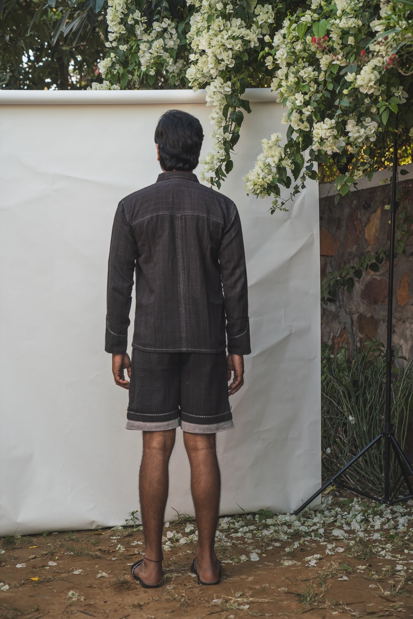 Hem Detail Shorts by Lafaani with 100% pure cotton, Black, Boyshorts, Casual Wear, Menswear, Natural with azo free dyes, Organic, Regular Fit, Solids, Sonder, Sonder by Lafaani at Kamakhyaa for sustainable fashion