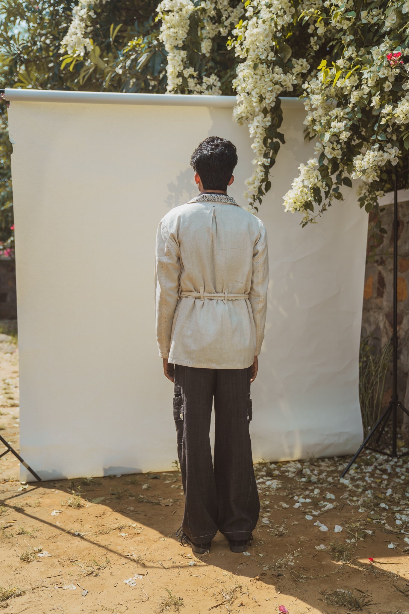 Unisex Blazer by Lafaani with 100% pure cotton, Blazers, Casual Wear, Kora, Menswear, Organic, Regular Fit, Solids, Sonder, Sonder by Lafaani, Undyed and Unbleached, Unisex at Kamakhyaa for sustainable fashion
