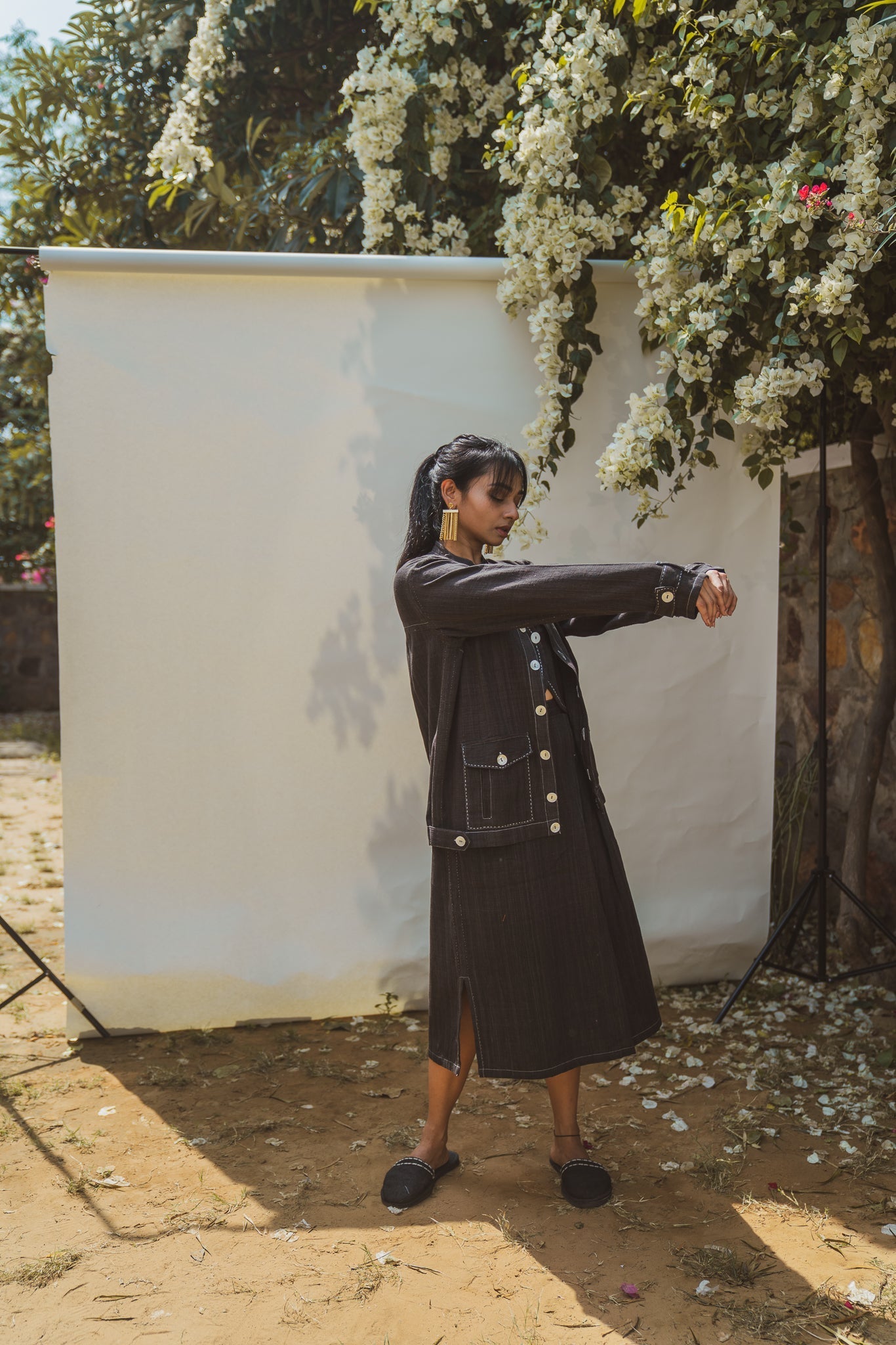 Unisex Black Bomber by Lafaani with 100% pure cotton, Black, Casual Wear, Jackets, Natural with azo free dyes, Organic, Regular Fit, Solids, Sonder, Sonder by Lafaani, Unisex, Womenswear at Kamakhyaa for sustainable fashion