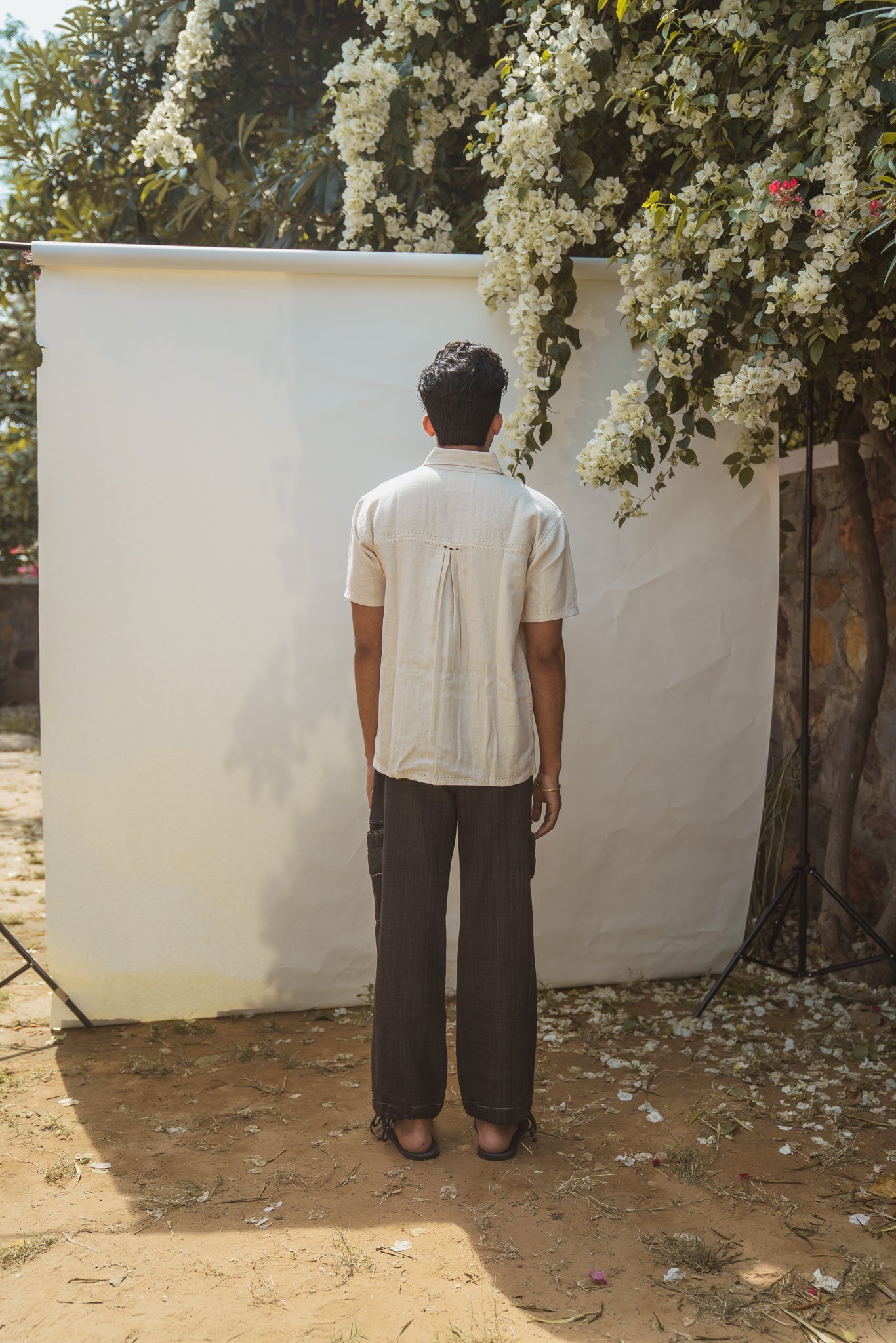 Double Pocket Shirt by Lafaani with 100% pure cotton, Casual Wear, Kora, Menswear, Organic, Regular Fit, Shirts, Solids, Sonder, Sonder by Lafaani, Undyed and unbleached at Kamakhyaa for sustainable fashion