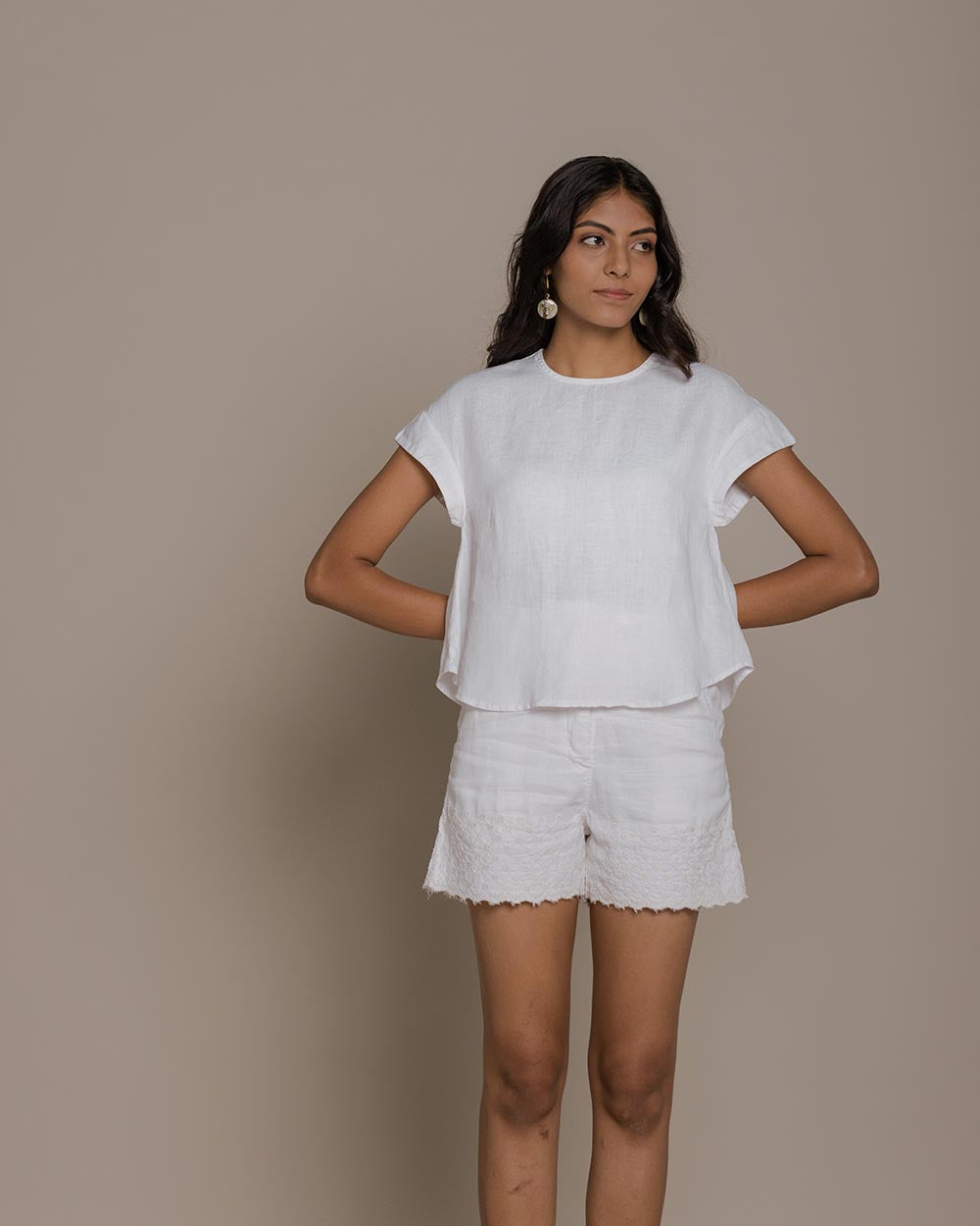 Sandcastle Saturdays Top - Coconut White by Reistor with Casual Wear, Hemp, Hemp by Reistor, Natural, Solids, T-Shirts, Tops, White, Womenswear at Kamakhyaa for sustainable fashion