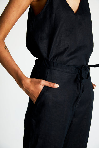 The Goes with Everything Pant by Reistor with Black, Hemp, Hemp Noir by Reistor, Natural, Office Wear, Pants, Regular Fit, Solids, Womenswear at Kamakhyaa for sustainable fashion