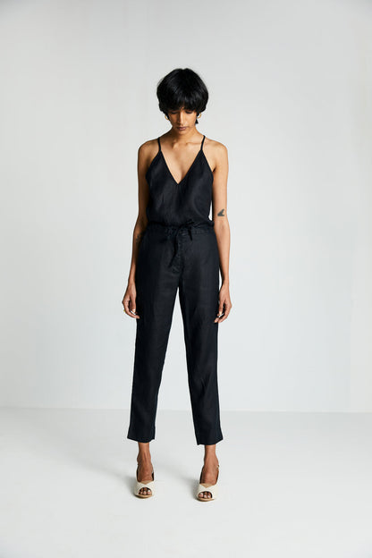 The Goes with Everything Pant by Reistor with Black, Hemp, Hemp Noir by Reistor, Natural, Office Wear, Pants, Regular Fit, Solids, Womenswear at Kamakhyaa for sustainable fashion