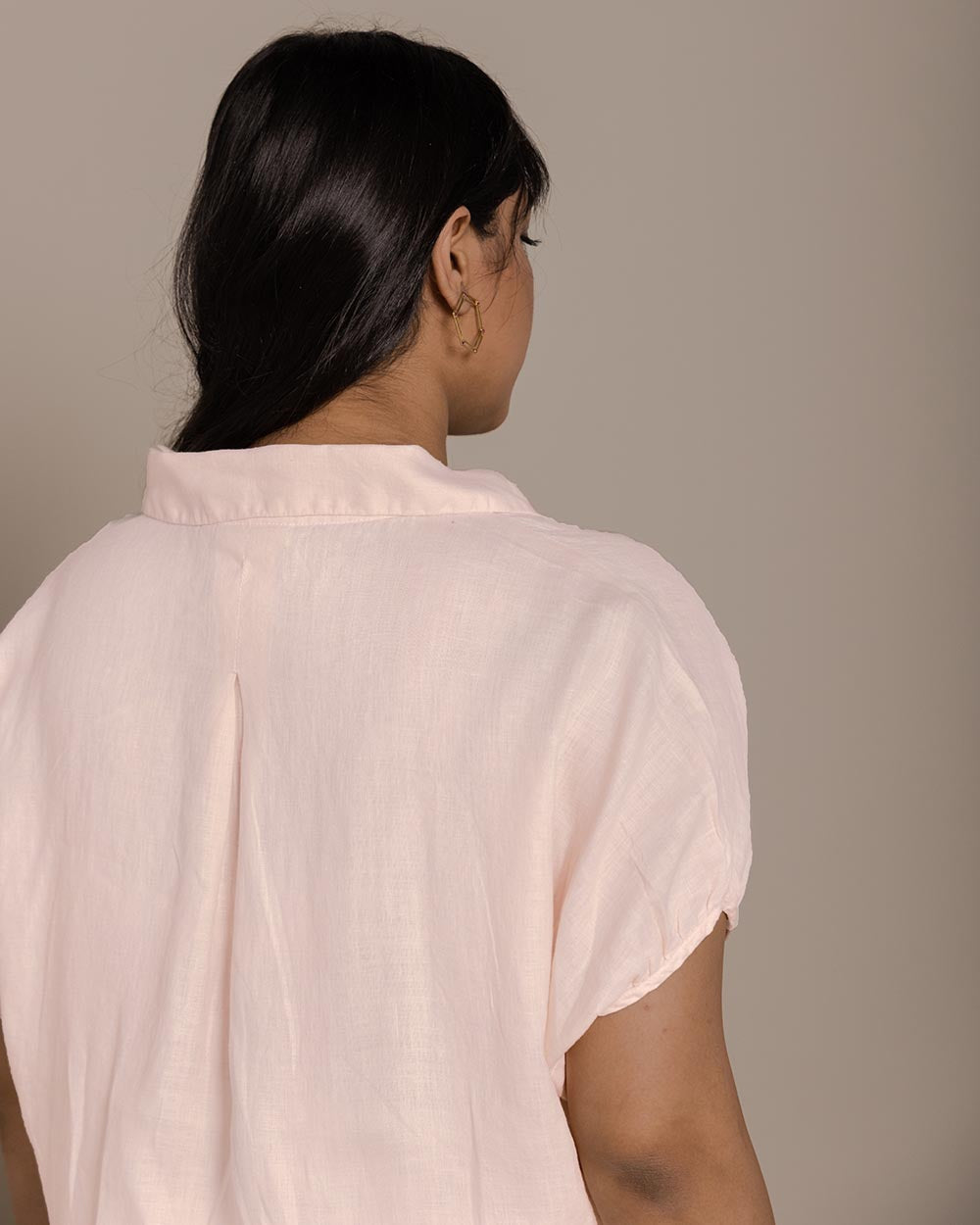 The Morning Coffee Run Shirt - Ice Pink by Reistor with Archived, Casual Wear, Hemp, Hemp by Reistor, Natural, Pink, Shirts, Solids, Tops, Womenswear at Kamakhyaa for sustainable fashion