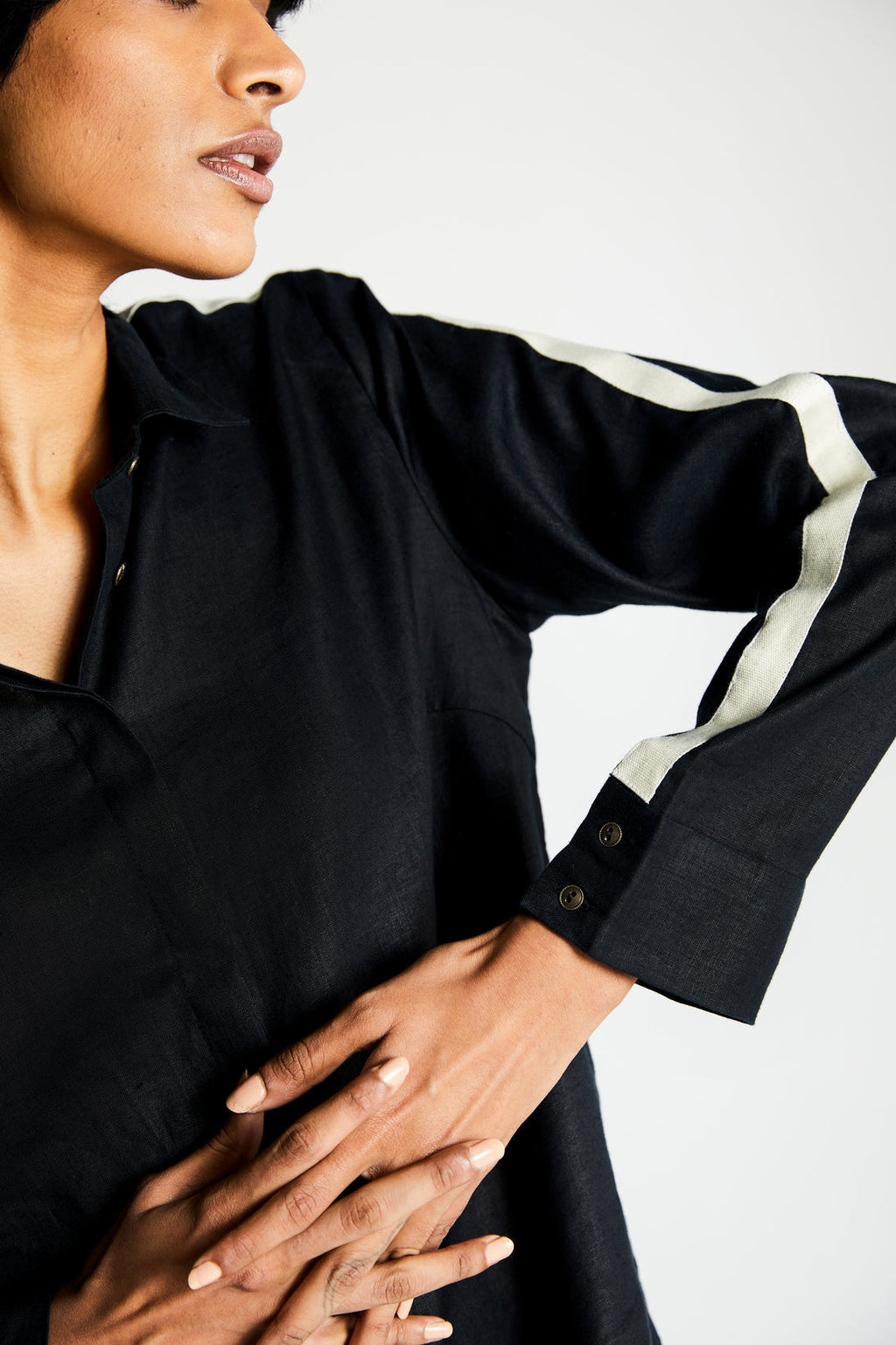 The Weekday Shirt by Reistor with Black, Casual Wear, Hemp, Hemp Noir by Reistor, Natural, Regular Fit, Shirts, Solids, Tops, Womenswear at Kamakhyaa for sustainable fashion