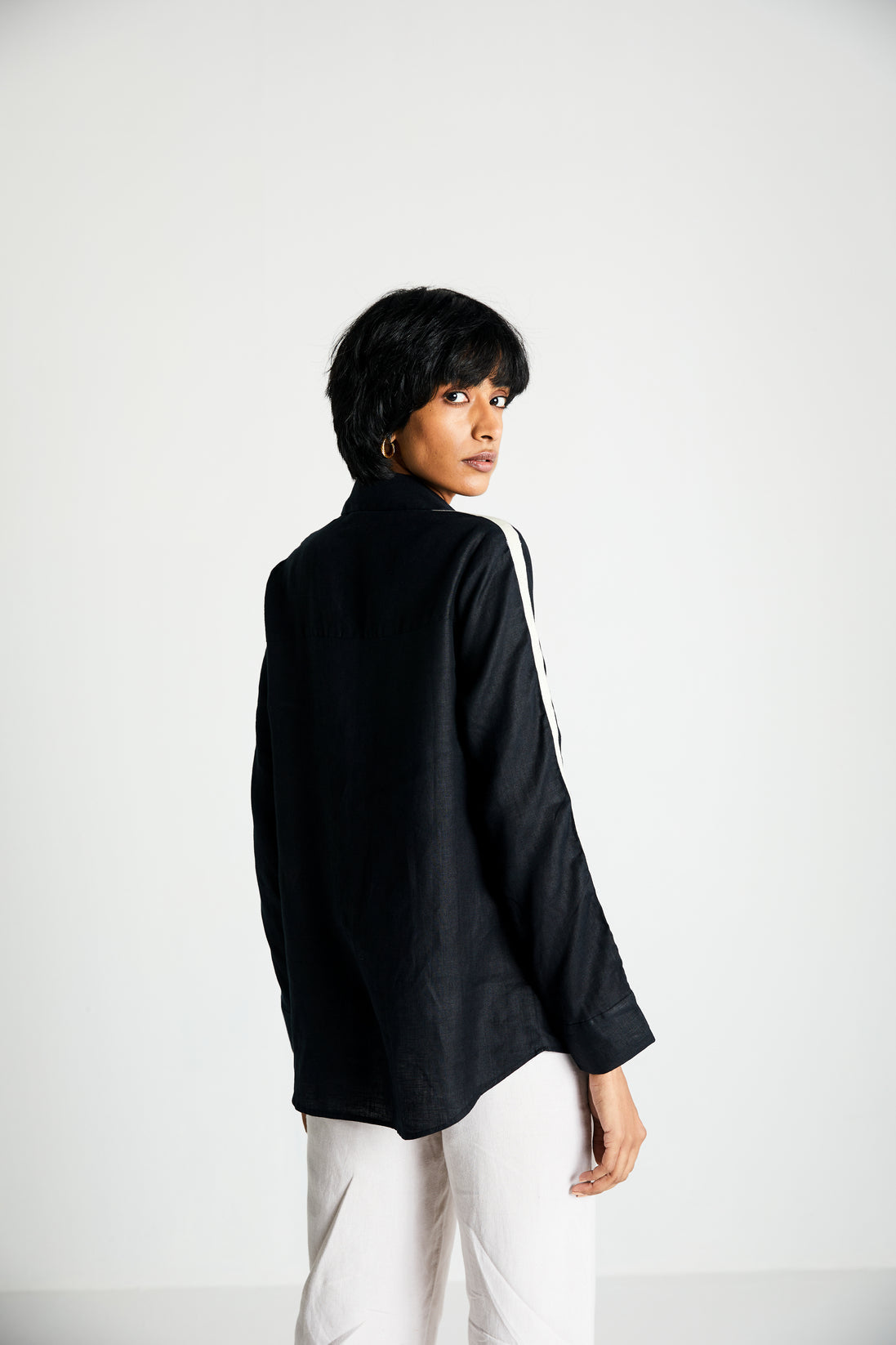 The Weekday Shirt by Reistor with Black, Casual Wear, Hemp, Hemp Noir by Reistor, Natural, Regular Fit, Shirts, Solids, Tops, Womenswear at Kamakhyaa for sustainable fashion
