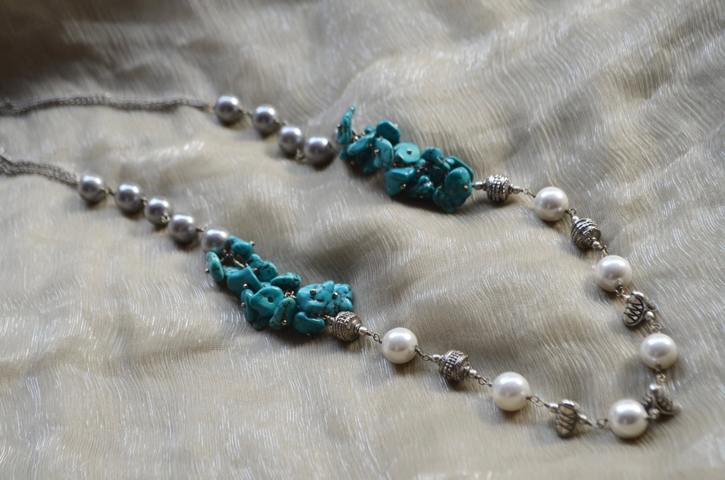 Green Necklace Turquoise cluster Necklaces Kamakhyaa