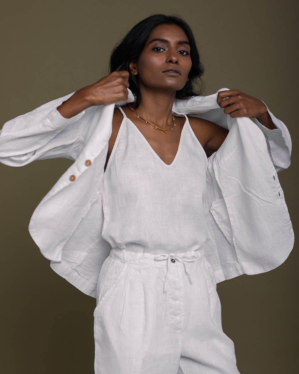 The She’S Everything Blazer - Coconut White by Reistor with Blazers, Casual Wear, Hemp, Hemp by Reistor, Natural, Office Wear, Solids, White, Womenswear at Kamakhyaa for sustainable fashion