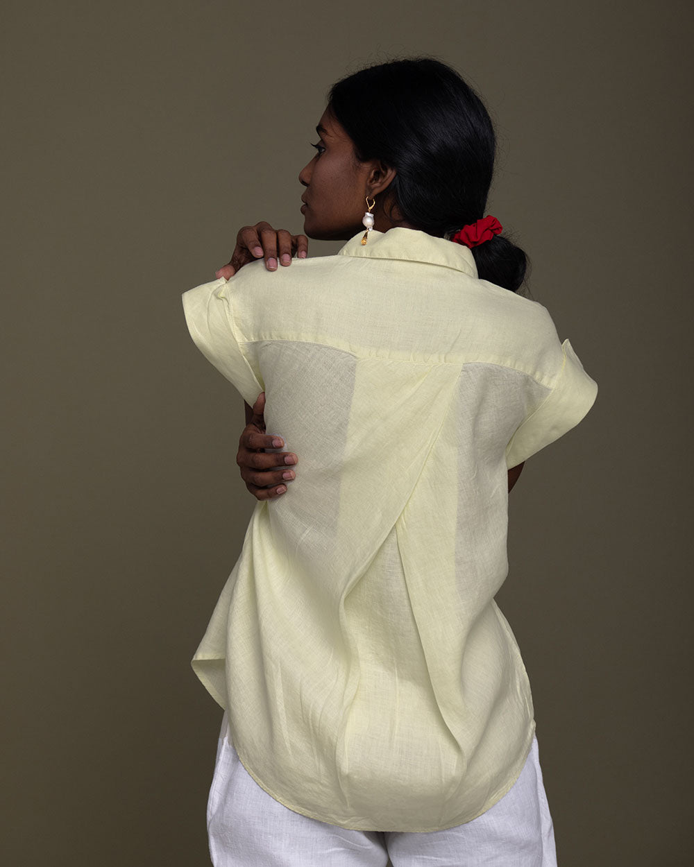 Chasing Daydreams Shirt - Butter Lemon by Reistor with Casual Wear, Hemp, Hemp by Reistor, Natural, Office Wear, Shirts, Solids, Tops, Womenswear, Yellow at Kamakhyaa for sustainable fashion