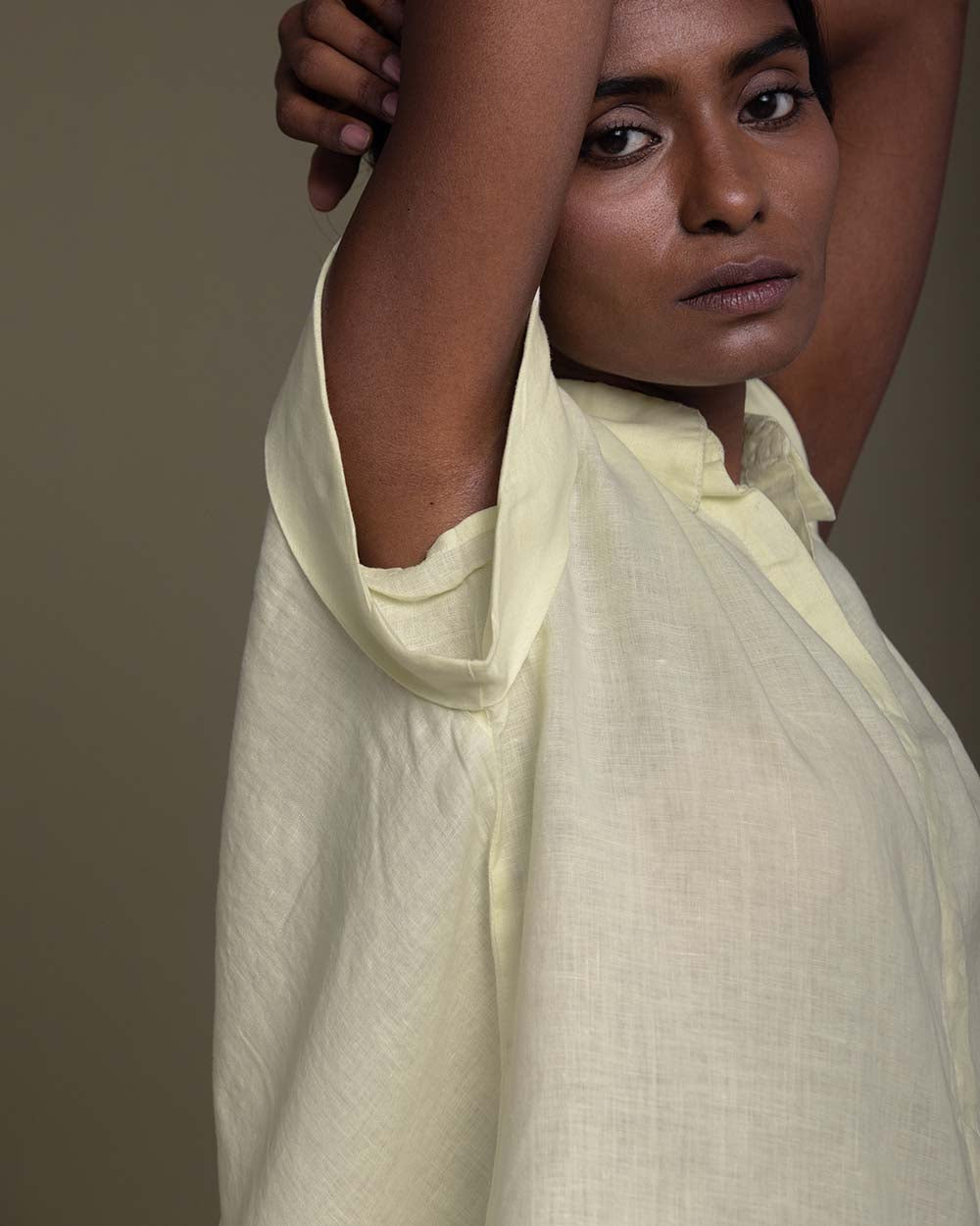 Chasing Daydreams Shirt - Butter Lemon by Reistor with Casual Wear, Hemp, Hemp by Reistor, Natural, Office Wear, Shirts, Solids, Tops, Womenswear, Yellow at Kamakhyaa for sustainable fashion