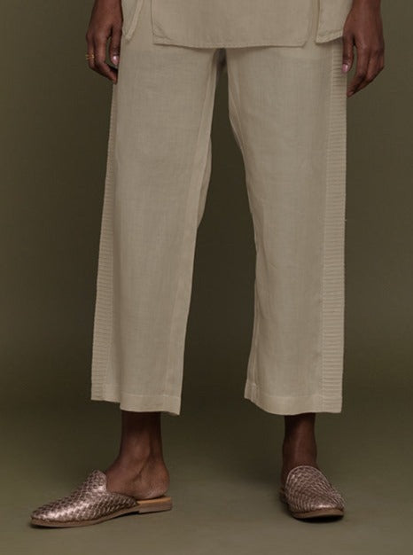 Moonstruck Nomad Pant by Reistor with Brown, Casual Wear, Hemp, Hemp by Reistor, Natural, Office Wear, Pants, Solids, Womenswear at Kamakhyaa for sustainable fashion