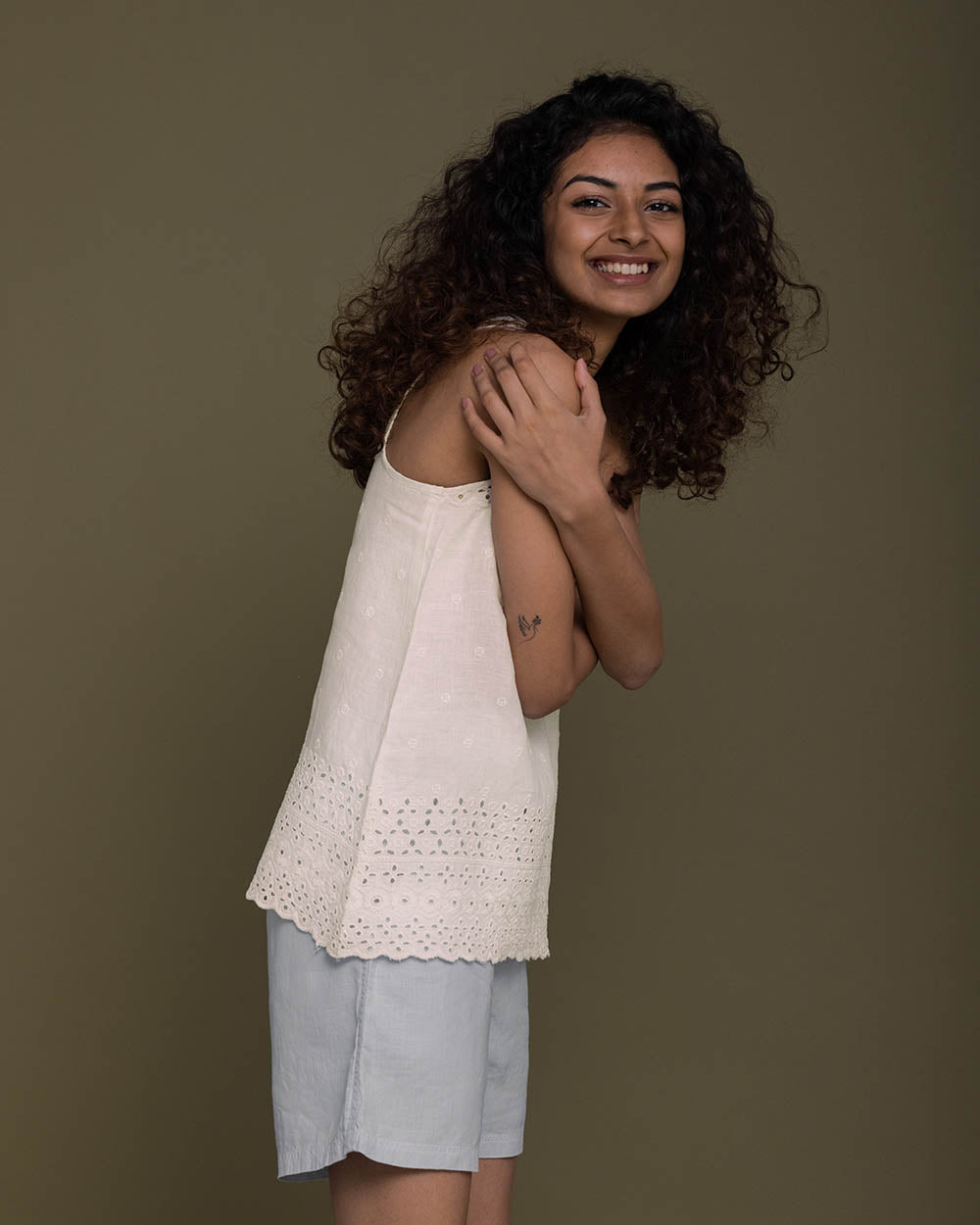 The Beach Shack Shirt - Shell Off White by Reistor with Casual Wear, Embroidered, Hemp, Hemp by Reistor, Natural, Tops, White, Womenswear at Kamakhyaa for sustainable fashion