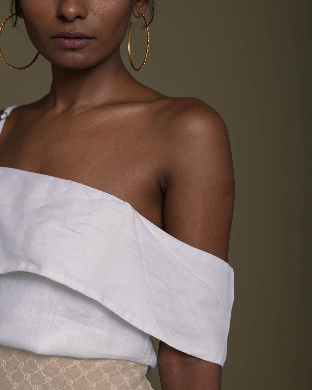 The Wandering Wave Top - Coconut White by Reistor with Casual Wear, Hemp, Hemp by Reistor, Natural, Office Wear, Solids, Spaghettis, Tops, White, Womenswear at Kamakhyaa for sustainable fashion