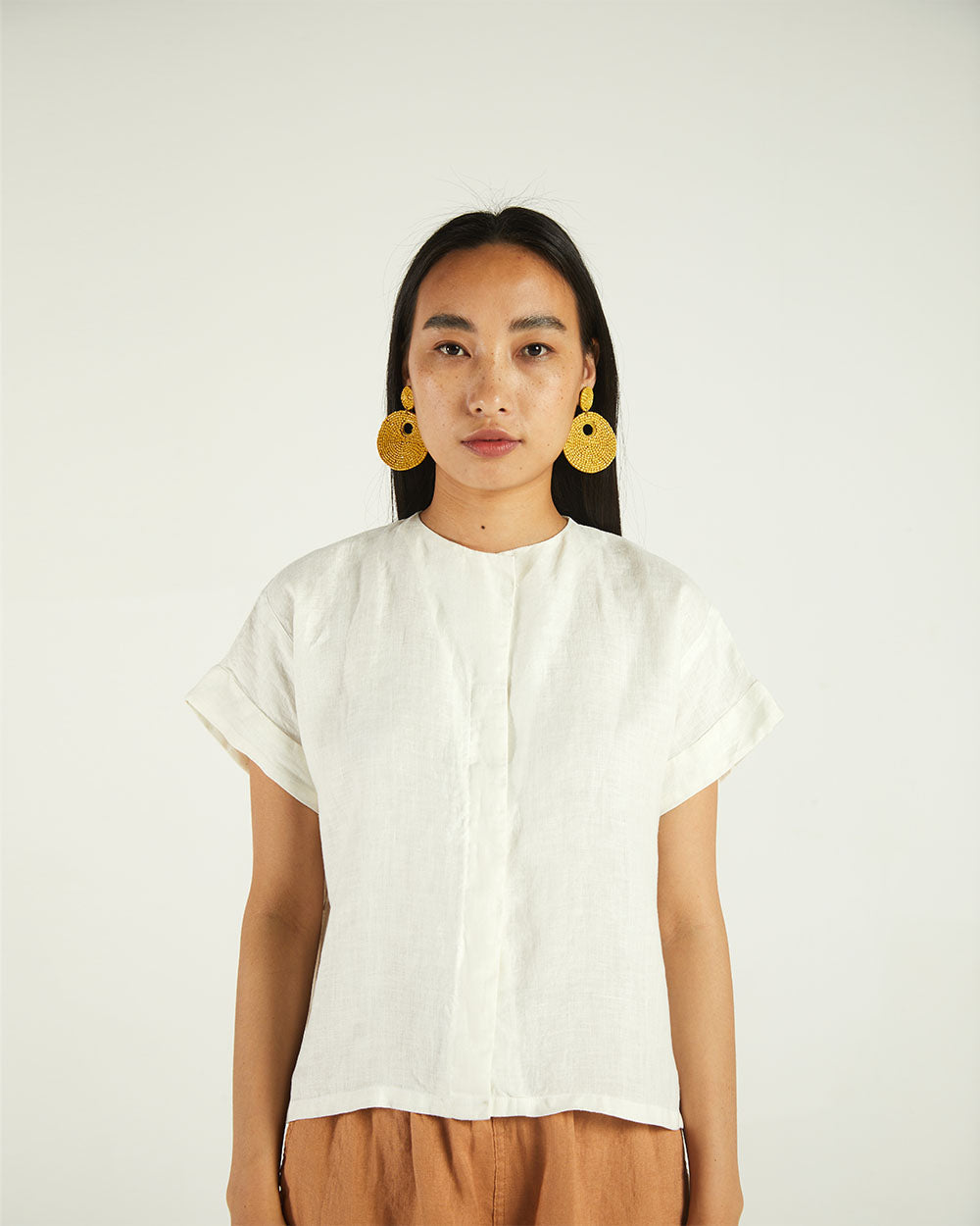 White Boxy Shirt by Reistor with Bemberg, Casual Wear, Earth by Reistor, Natural, Shirts, Solids, Tops, White, Womenswear at Kamakhyaa for sustainable fashion
