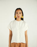 White Boxy Shirt by Reistor with Bemberg, Casual Wear, Earth by Reistor, Natural, Shirts, Solids, Tops, White, Womenswear at Kamakhyaa for sustainable fashion