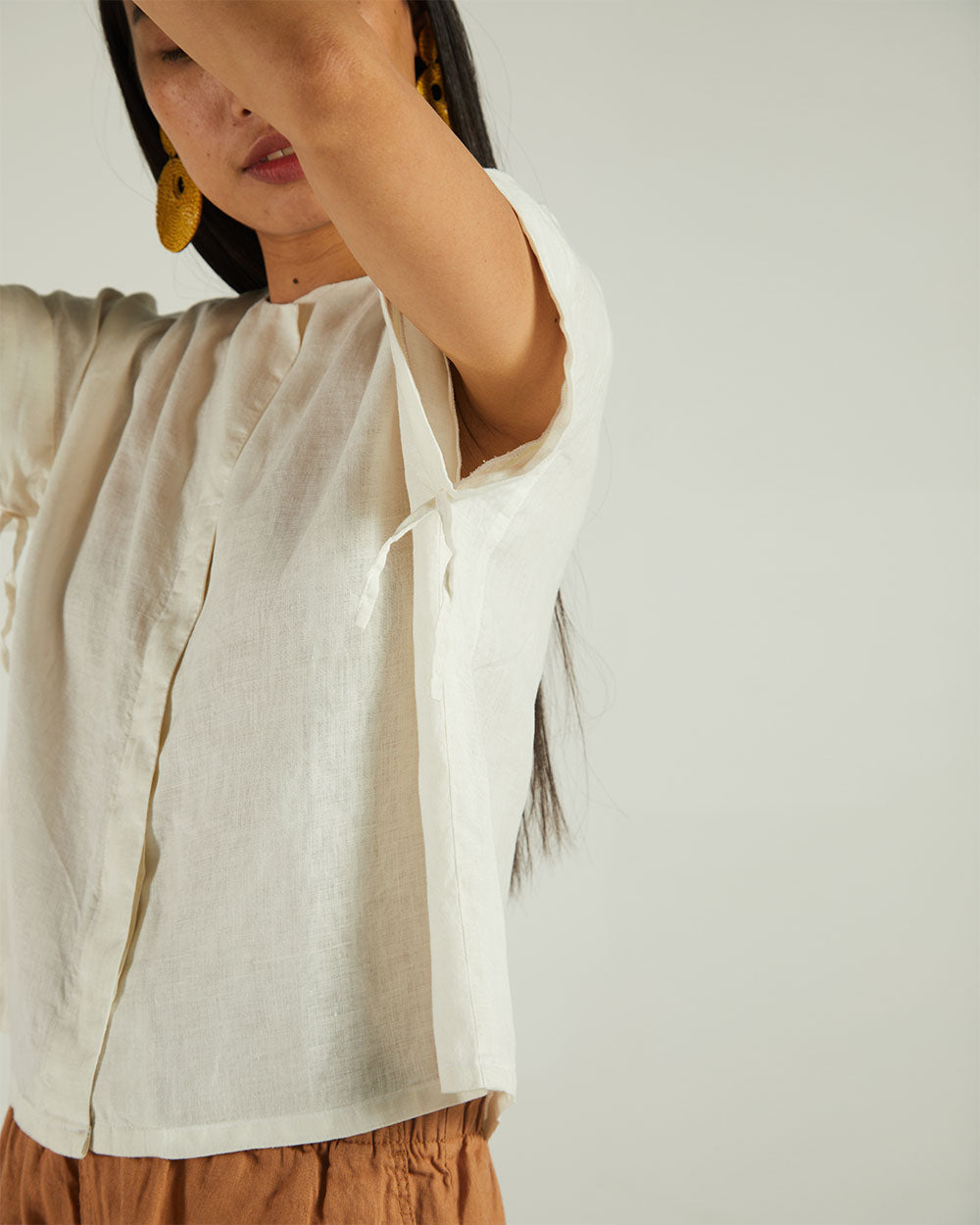 White Boxy Shirt by Reistor with Bemberg, Casual Wear, Earth by Reistor, Natural, Shirts, Solids, Tops, White, Womenswear at Kamakhyaa for sustainable fashion